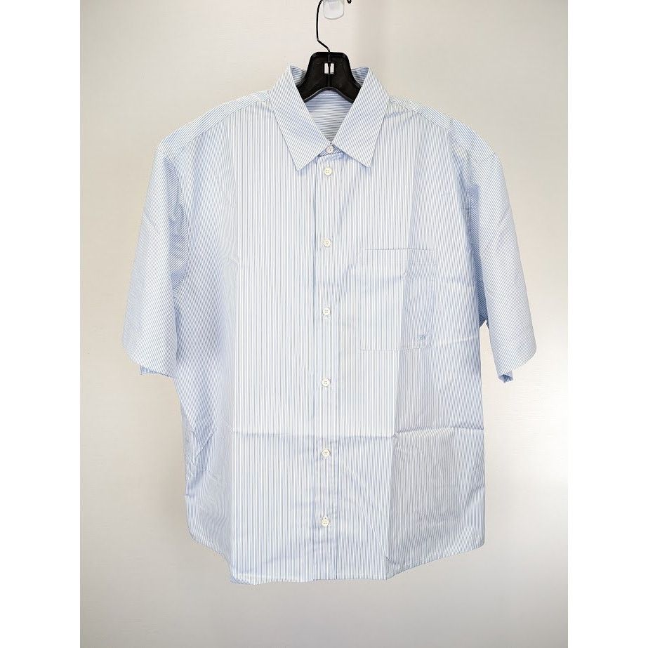 Bottega Veneta o1rshd1 Cotton Striped Shirt in White/Blue Size US M / EU 48-50 / 2 - 2 Thumbnail