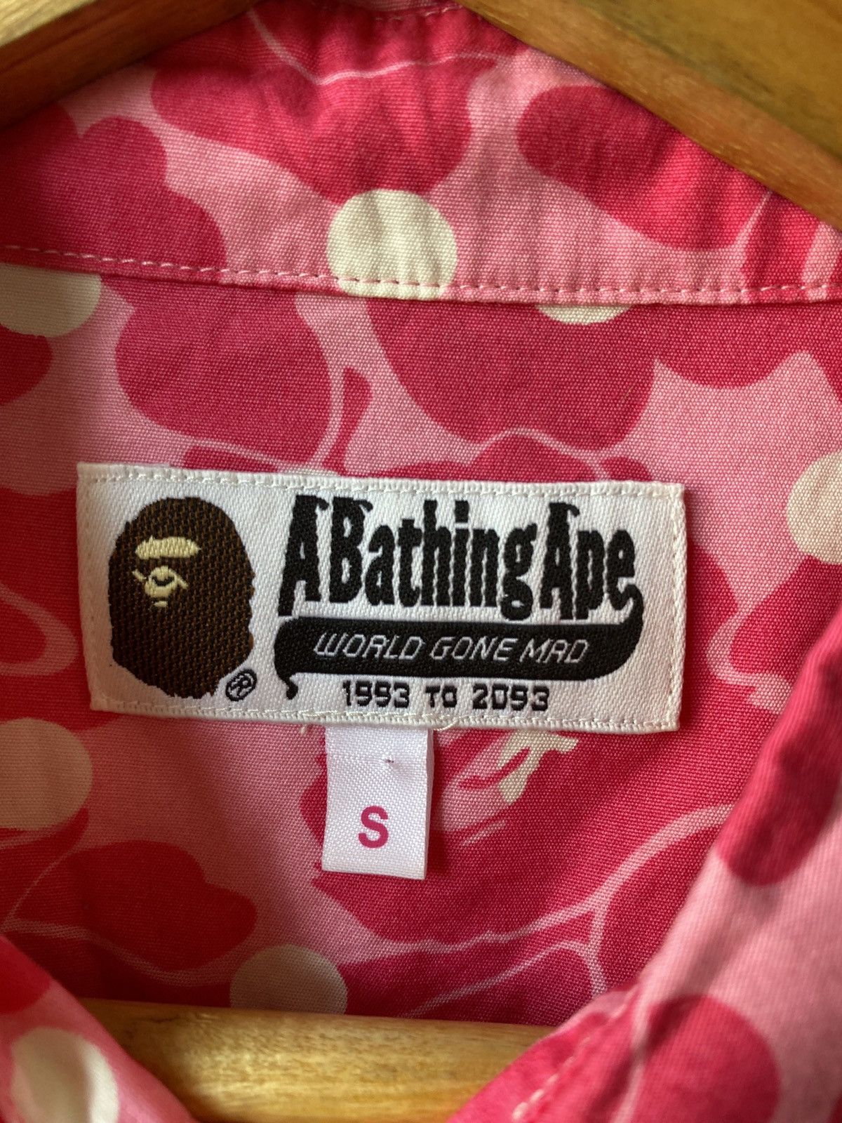 Bape Bape ABC Camo Pink Button Up Shirt Size S / US 4 / IT 40 - 19 Thumbnail