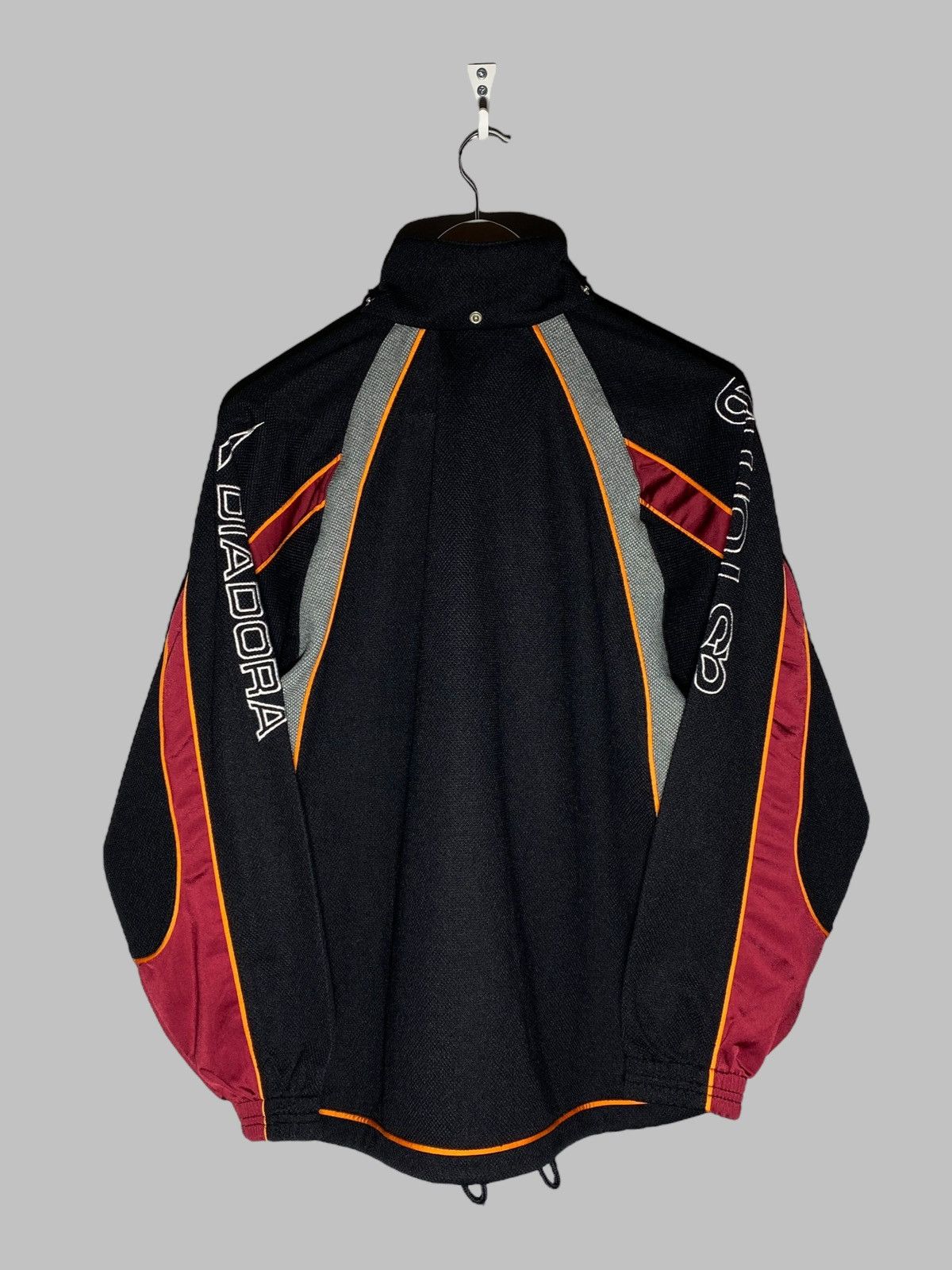 Diadora × Vintage Vintage 90s AS Roma Diadora Full Zip Top Stylish Sportwear Size US S / EU 44-46 / 1 - 2 Thumbnail