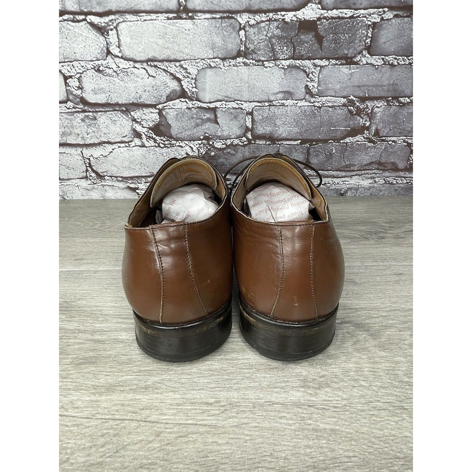 Mezlan Mezlan Carmichael Brown Leather LaceUp Oxfords Square Toe Dr Size US 12 / EU 45 - 4 Thumbnail