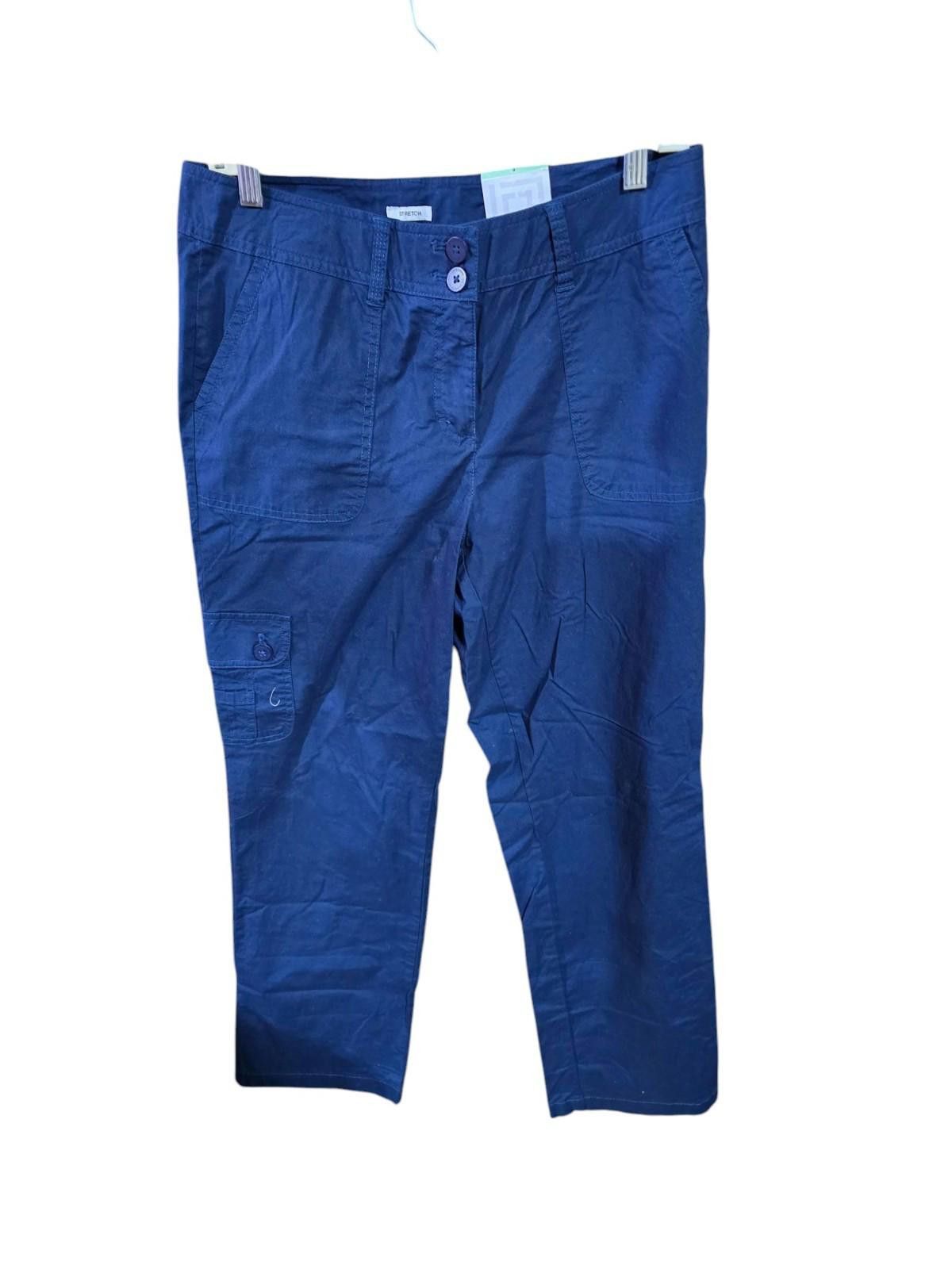 Other Liz Claiborne Stretch Indigo Blue Pants Pockets Boot Cut Size 30" / US 8 / IT 44 - 1 Thumbnail