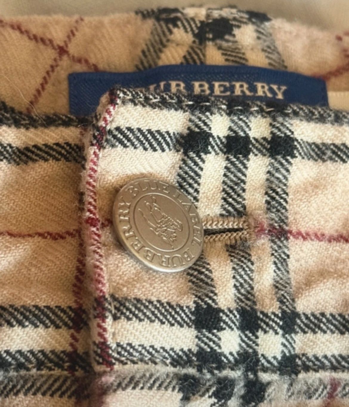 Burberry Burberry Nova Check Wool Mini Skirt XS/US 2 Size 26" / US 2 / IT 38 - 3 Thumbnail