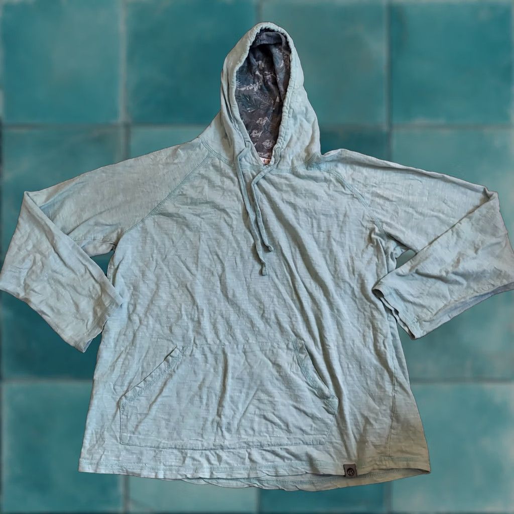 Vintage Free Planet Hoodie Pullover Men L Light Blue 90s With Pockets Drawstring Cotton Blue Brand Free Planet Mens Hoodie Size US L / EU 52-54 / 3 - 1 Thumbnail