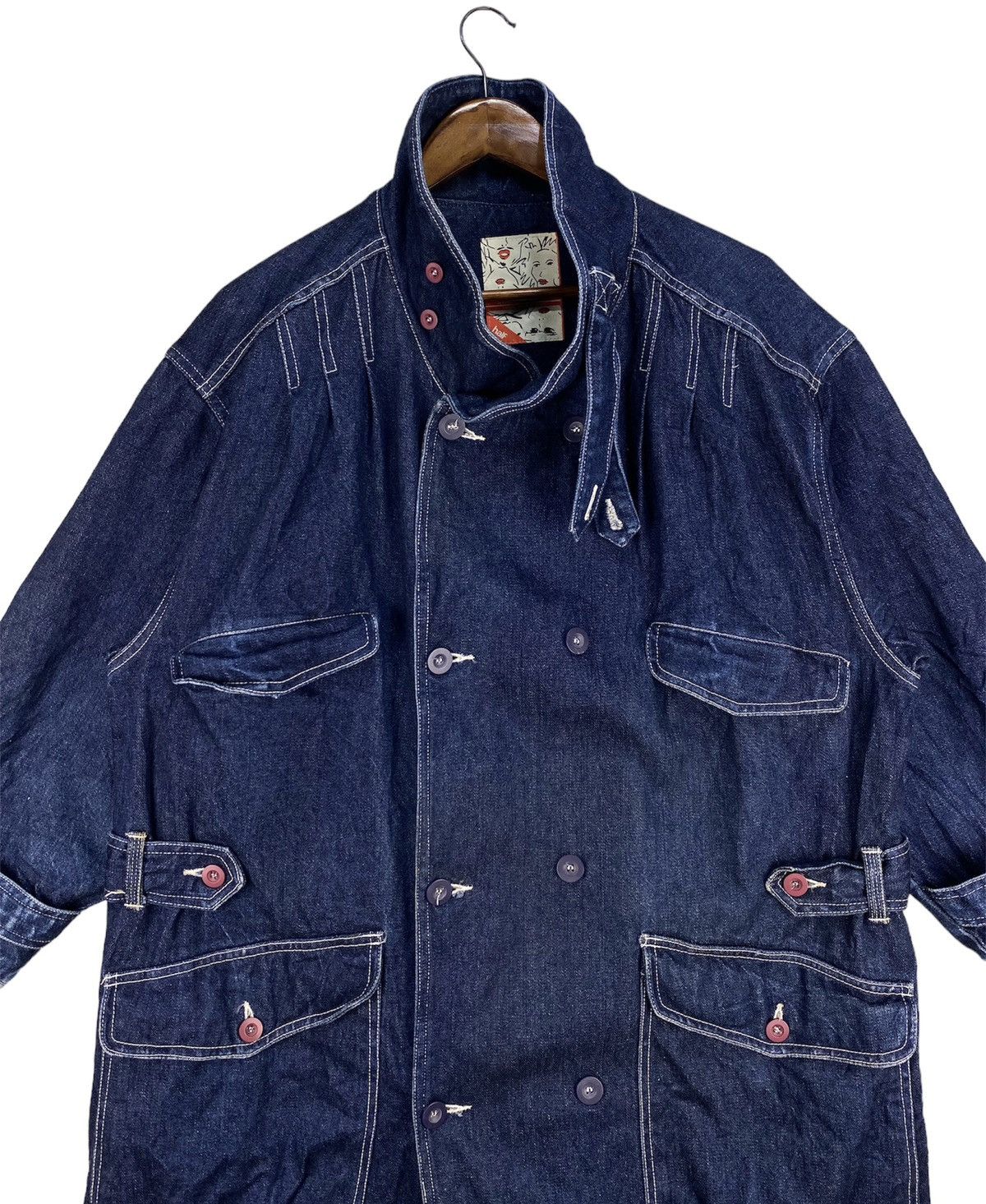 Japanese Brand Half Denime Jacket Size M / US 6-8 / IT 42-44 - 2 Thumbnail
