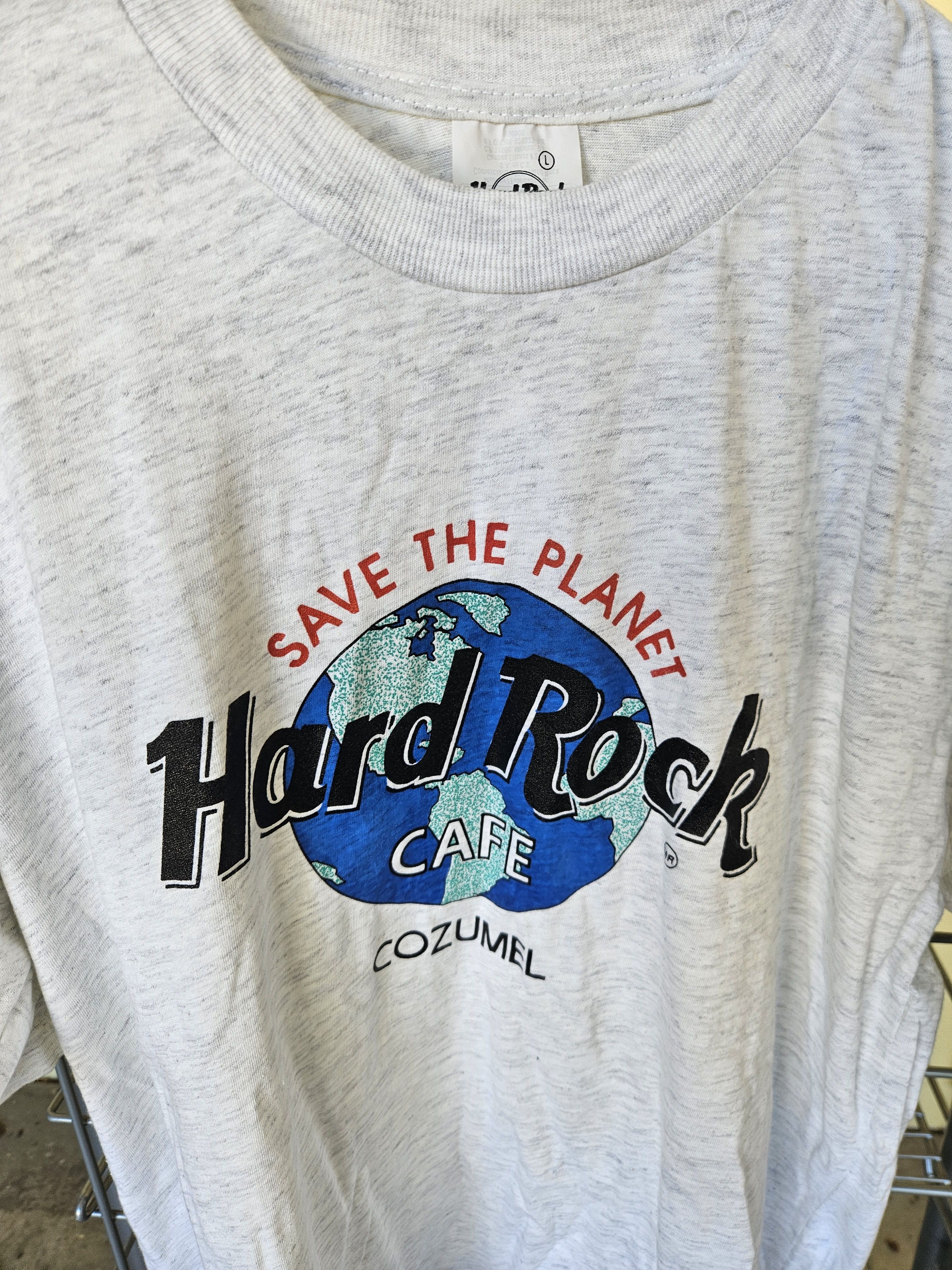 Hard Rock Cafe Hard Rock Cafe Save The Planet Cozumel Mexico Vintage Tee Size US L / EU 52-54 / 3 - 2 Thumbnail