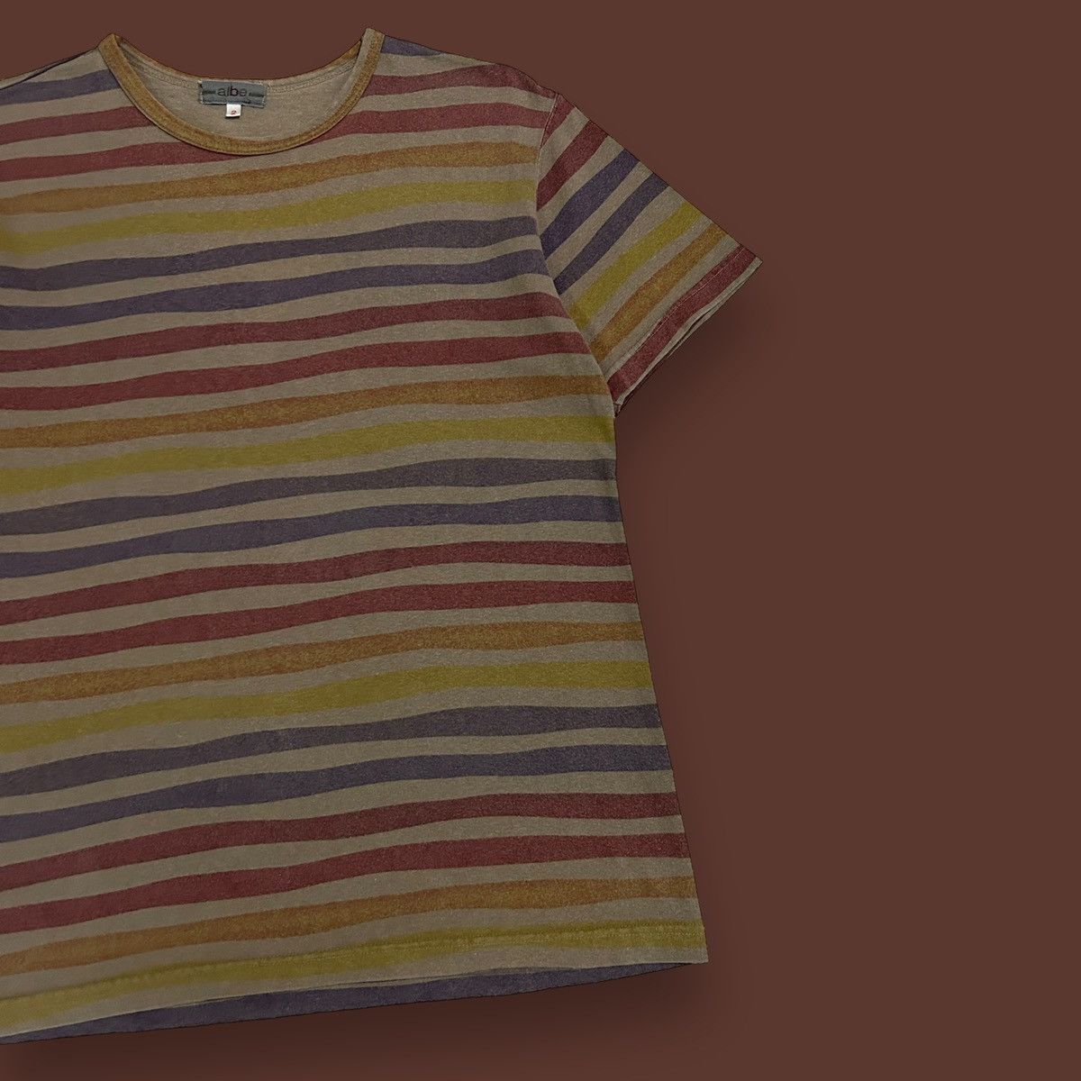 Japanese Brand 1990s Albe - Striped Tee Size US M / EU 48-50 / 2 - 4 Thumbnail