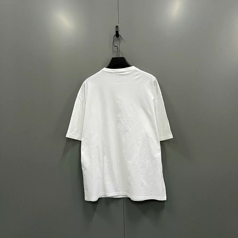 Balenciaga Balenciaga White Pattern Printed Short Sleeve Size US L / EU 52-54 / 3 - 2 Thumbnail