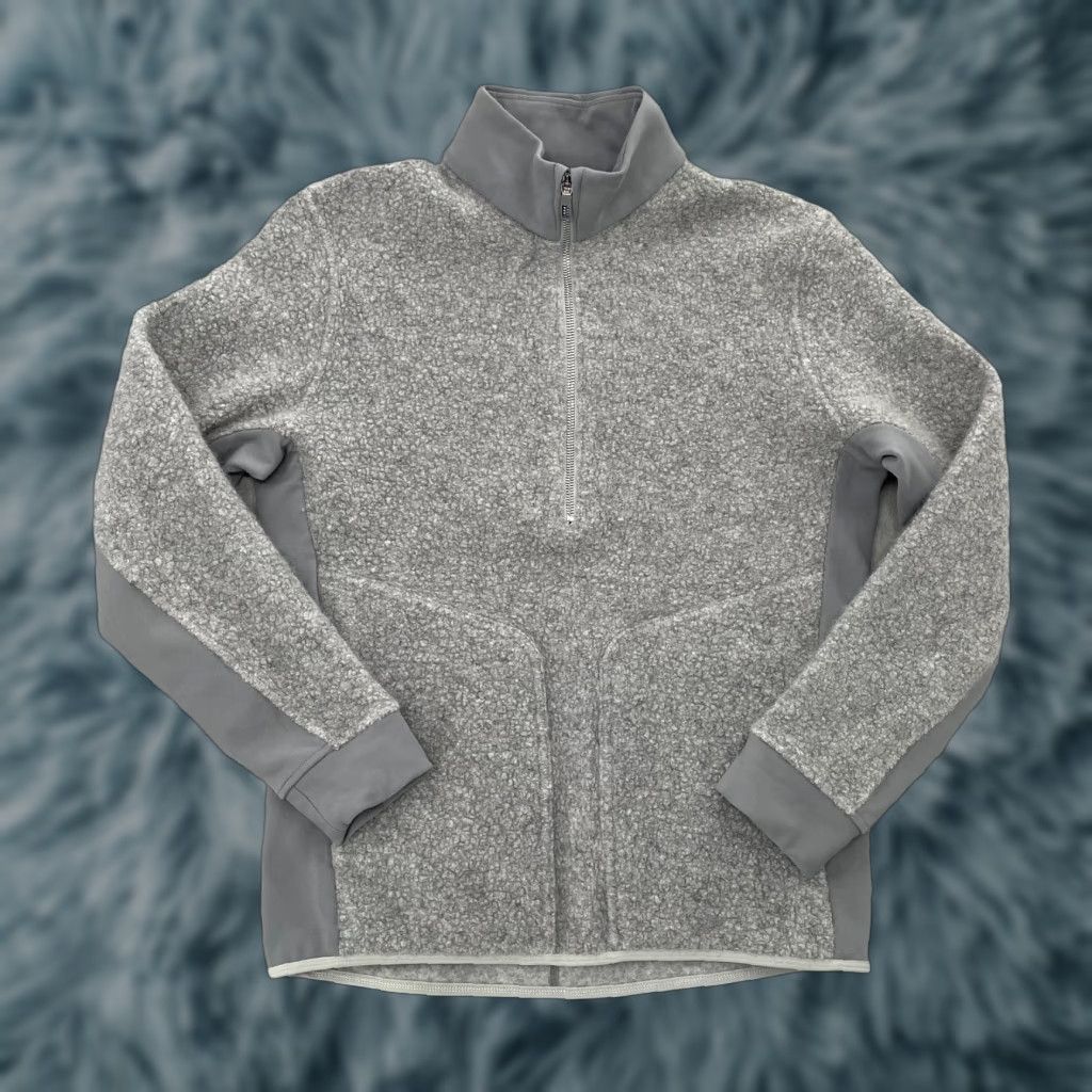Lululemon Lululemon Jacket Adult Small Gray 1/2 Zip Tundra Trek Wool Fleece Sherpa Mens S Size US S / EU 44-46 / 1 - 1 Thumbnail
