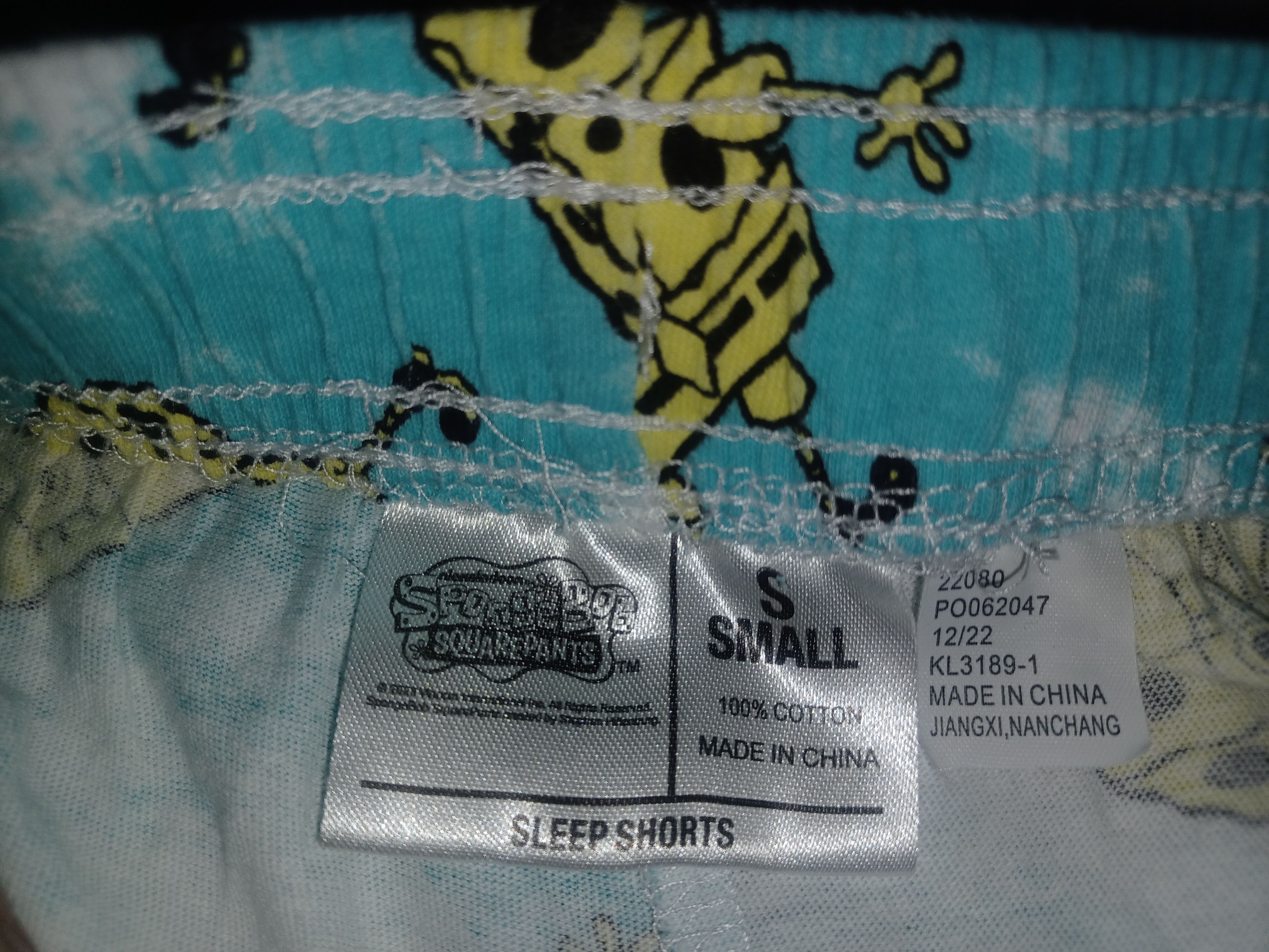 Other Sponge Bob Square Pants Men's Sleep Shorts Small Size US 30 / EU 46 - 3 Thumbnail