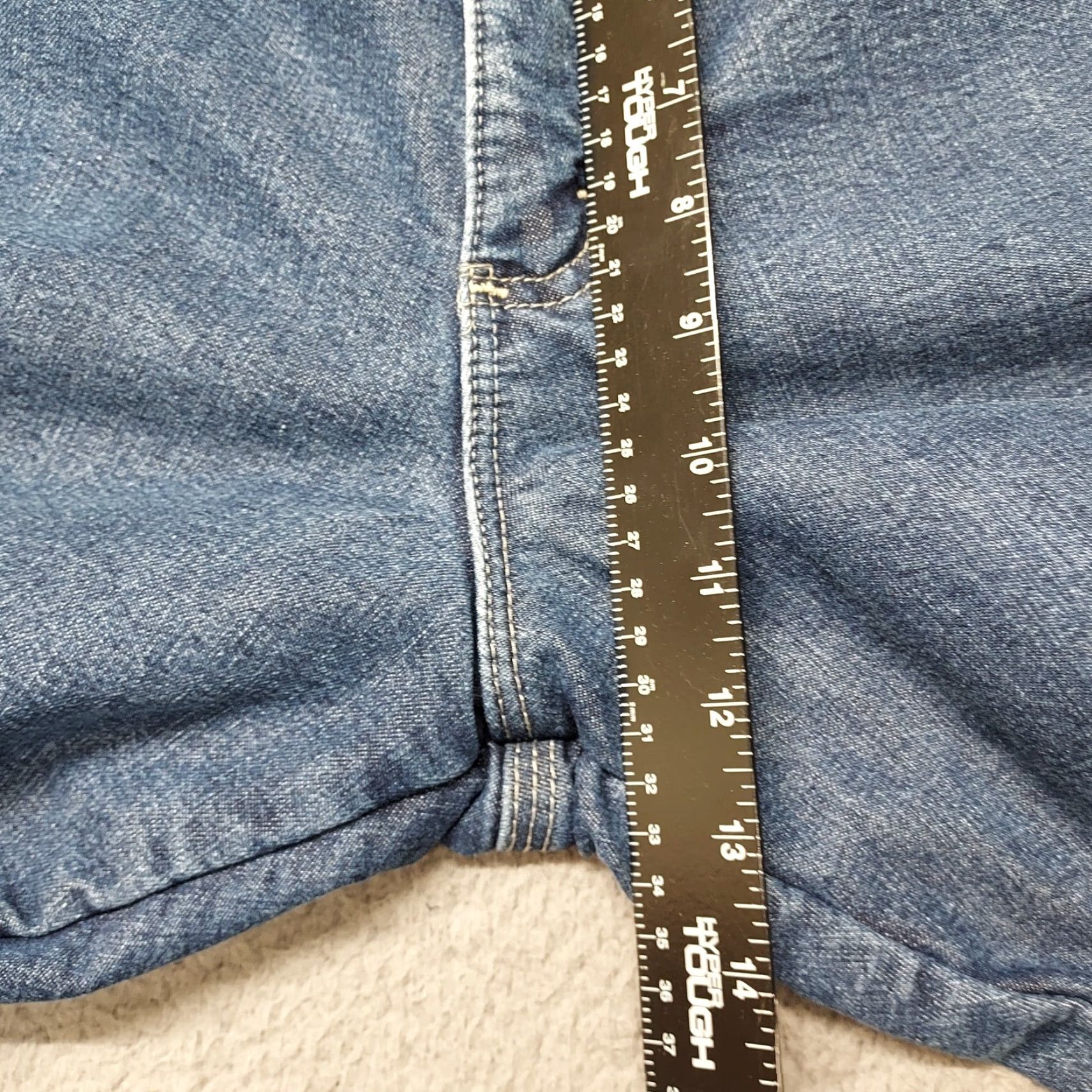 Wrangler Wrangler Jeans Mens 36x30 Denim Carpenter Pants Dark Blue Fleece Lined 5-Pocket Regular Straight Jeans (36x29) Mens Size US 30 / EU 46 - 5 Thumbnail