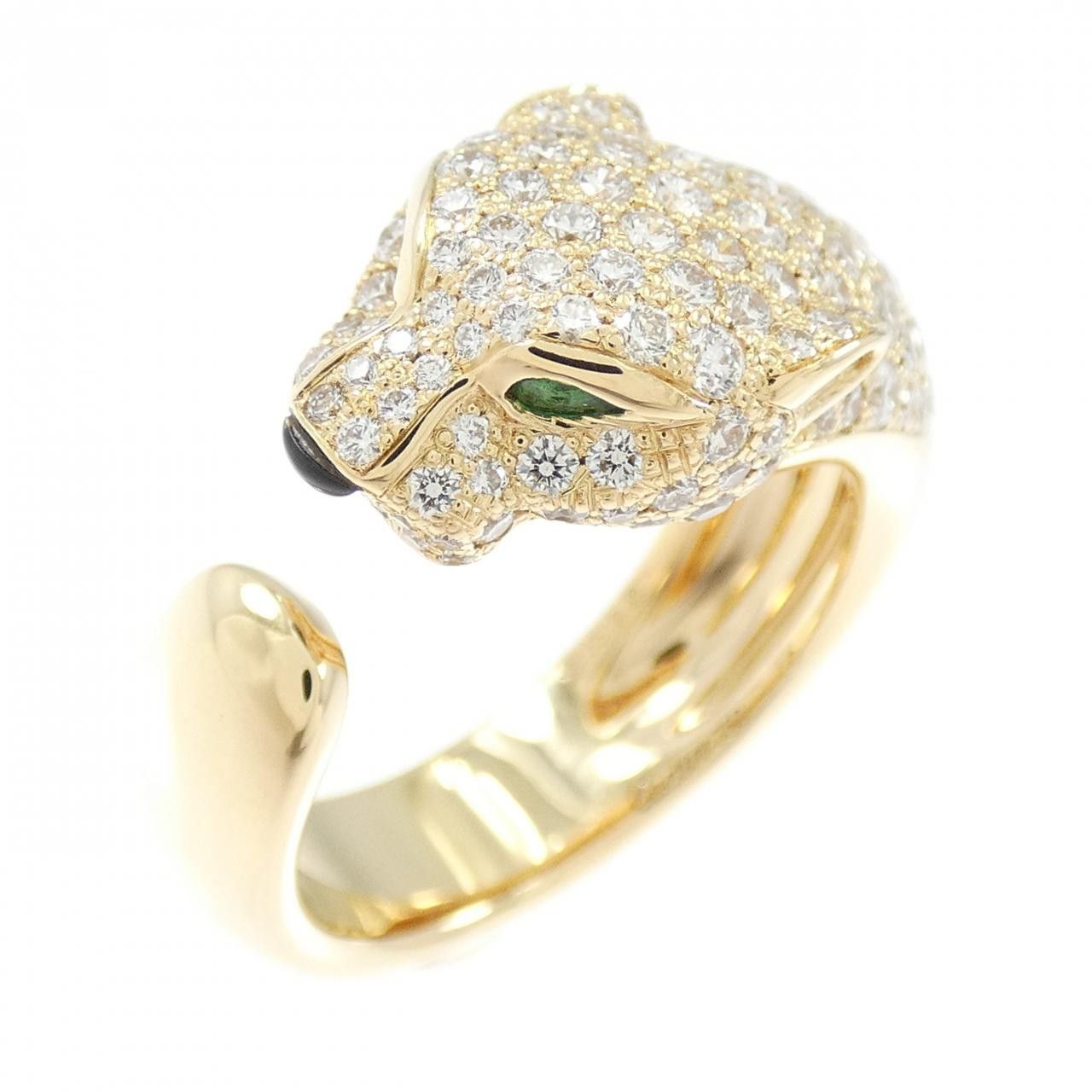 Cartier Cartier Cartier Panthere 750 Yellow Gold Ring Size 16 Precious Metal Ring DUTY FREE for USA Size ONE SIZE - 1 Thumbnail
