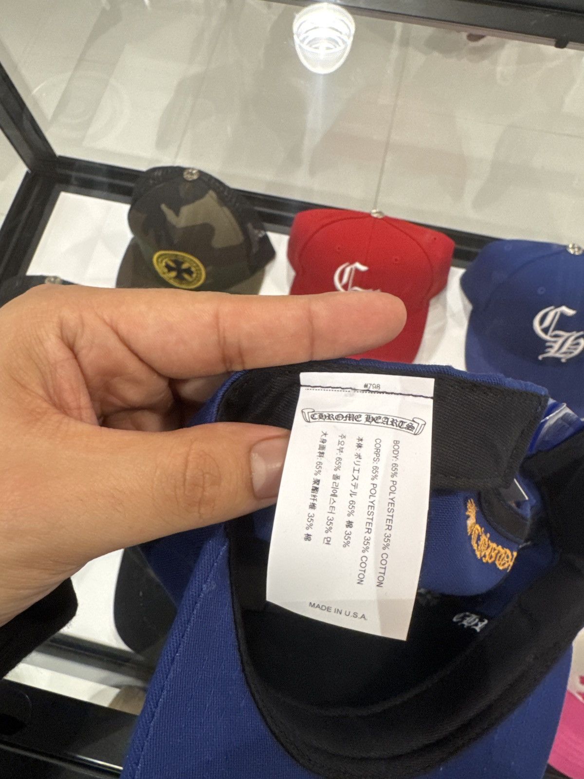 Chrome Hearts Chrome Hearts CH Cobalt/Orange 5 Panel Hat Size ONE SIZE - 5 Thumbnail