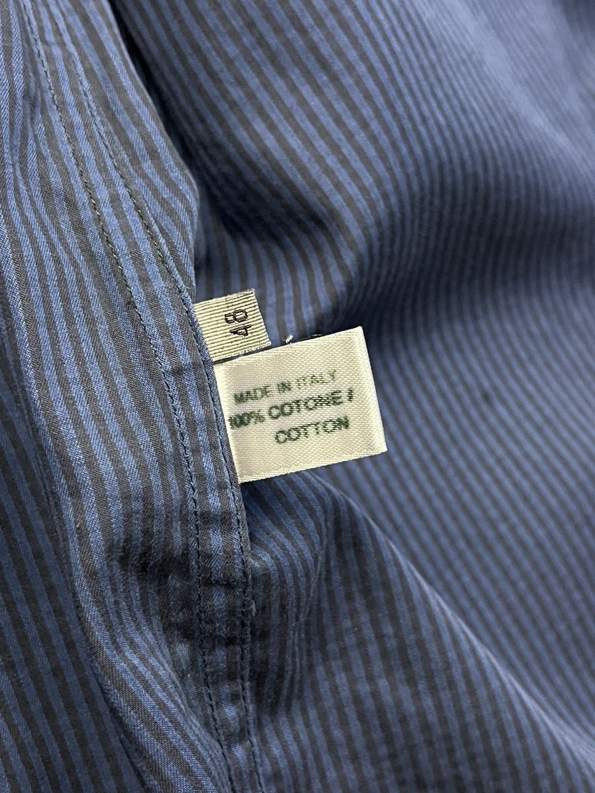 Bottega Veneta Vintage Bottega Veneta Waxed Detailing button down Shirt Size XL / US 12-14 / IT 48-50 - 12 Thumbnail