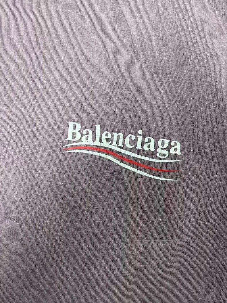 Balenciaga Balenciaga Solid color letter round neck T-shirt, regular Size US XXS / EU 40 - 4 Thumbnail