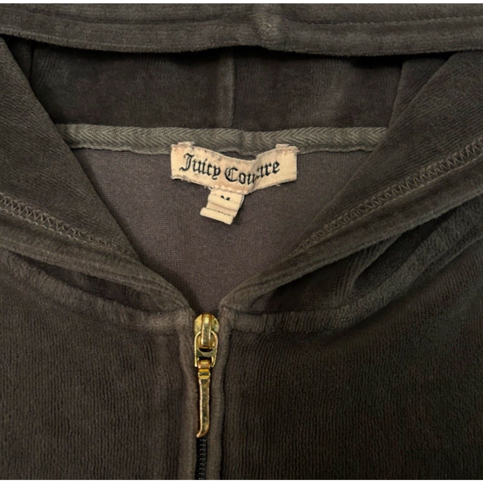 Juicy Couture VINTAGE Juicy Couture Hoodie Womens M Full Zip 2000s Y2K Classic Size M / US 6-8 / IT 42-44 - 2 Thumbnail