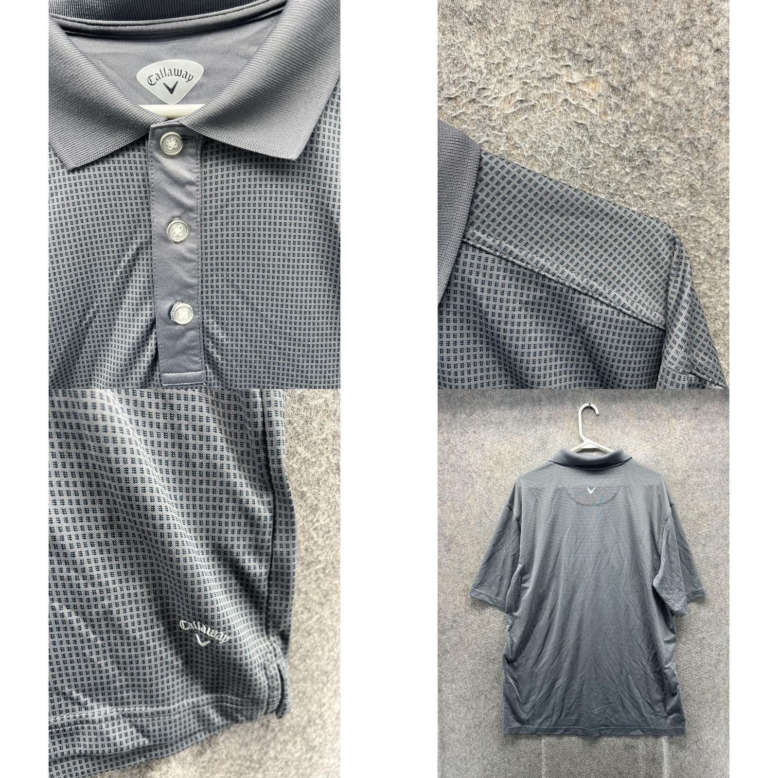 Callaway Callaway Polo Shirt Mens 2XL Gray Check Golf Lightweight Knit Shirt Size US XXL / EU 58 / 5 - 8 Thumbnail