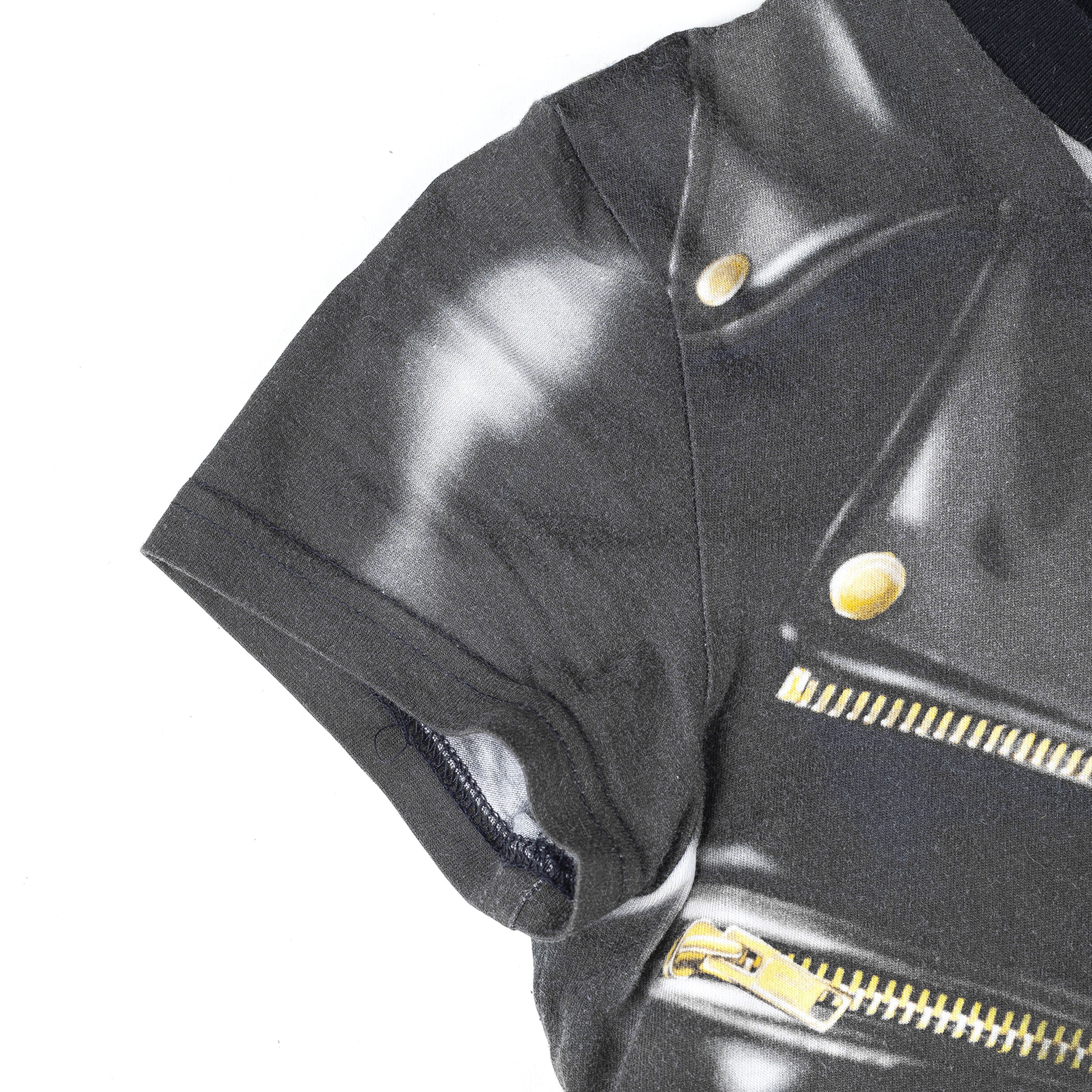 Moschino Moschino Couture Black Leather Jacket Print Top Size S / US 4 / IT 40 - 7 Thumbnail