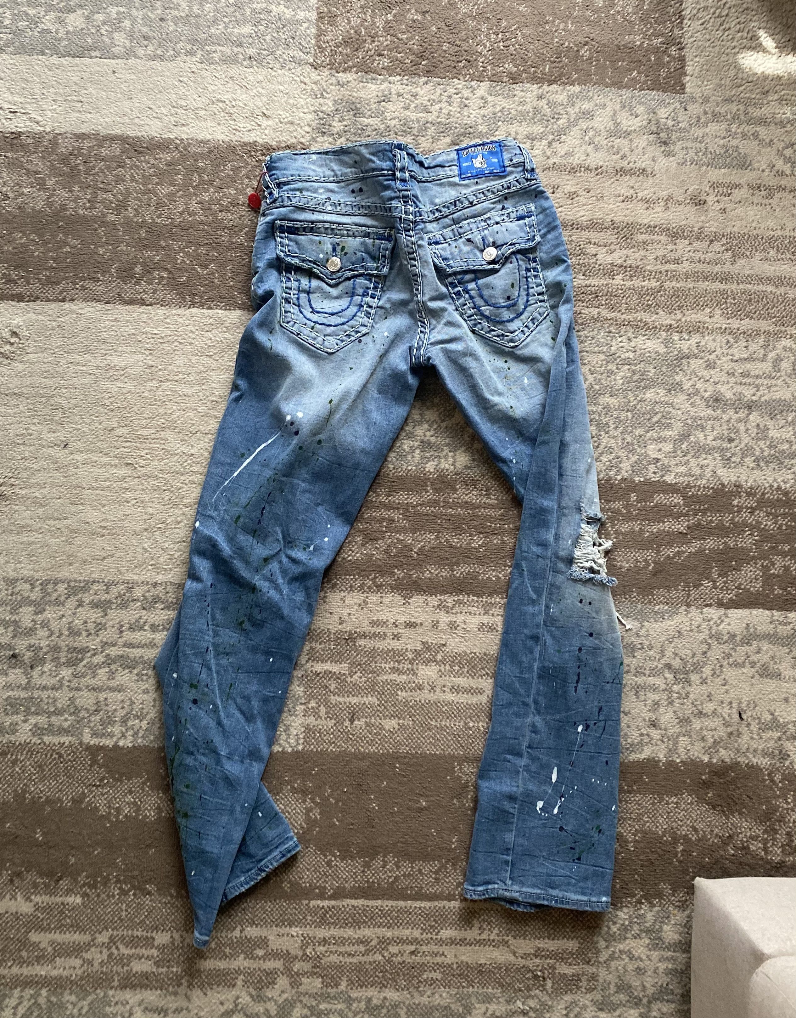 True Religion Ricki relaxed straight ($📦 on depop) Size 29" - 4 Thumbnail