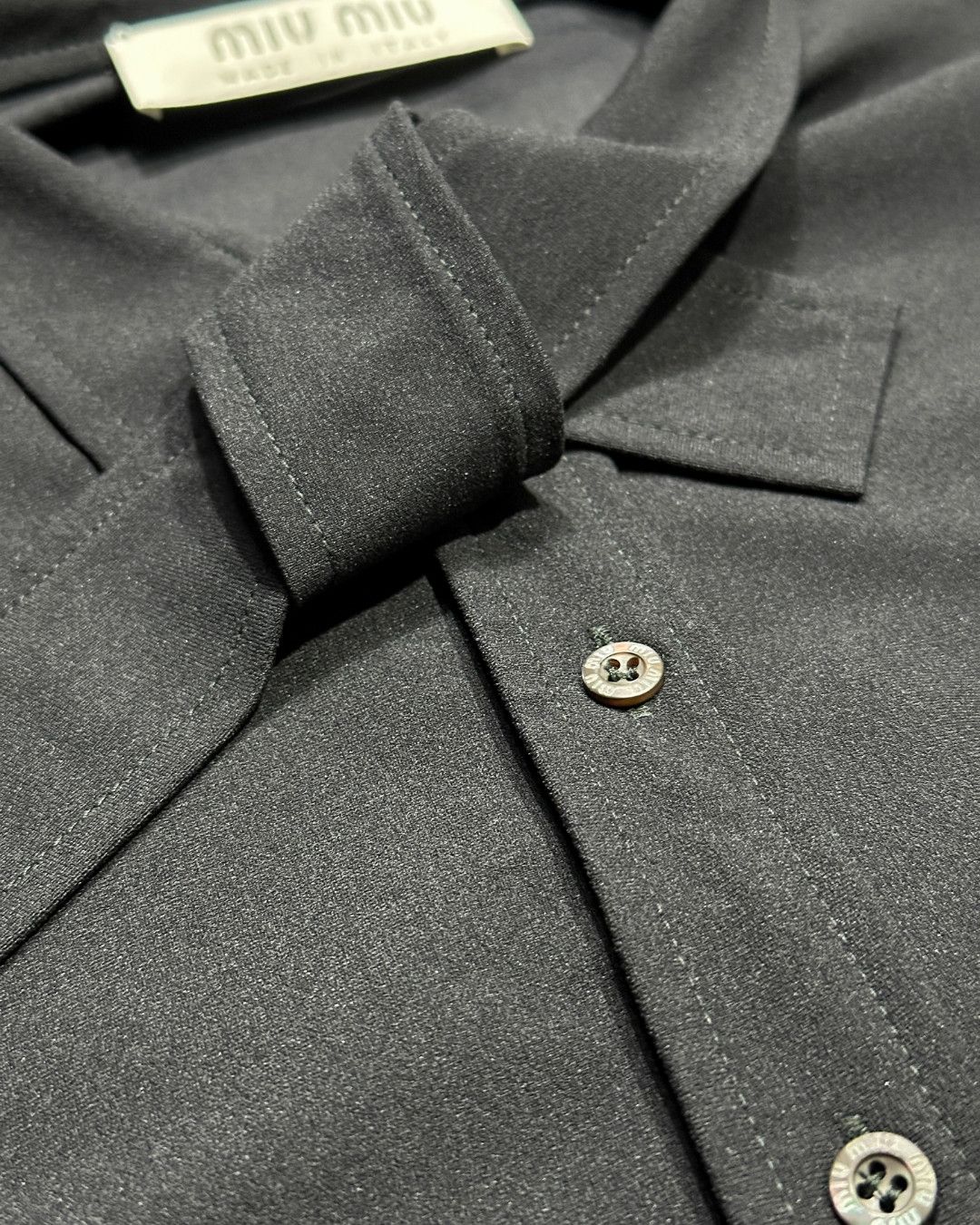 Miu Miu FW2001 Ribbon Neck Tech Shirt Size M / US 6-8 / IT 42-44 - 7 Thumbnail