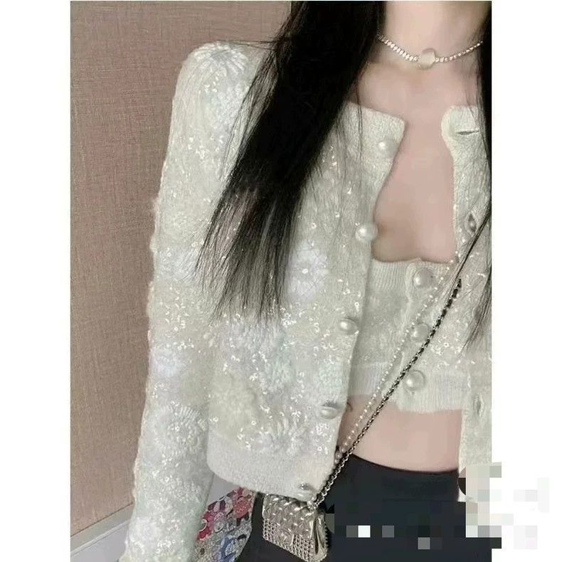 Chanel Chanel Embroidered logo sequin three-dimensional flower ca Size XS / US 0-2 / IT 36-38 - 3 Thumbnail