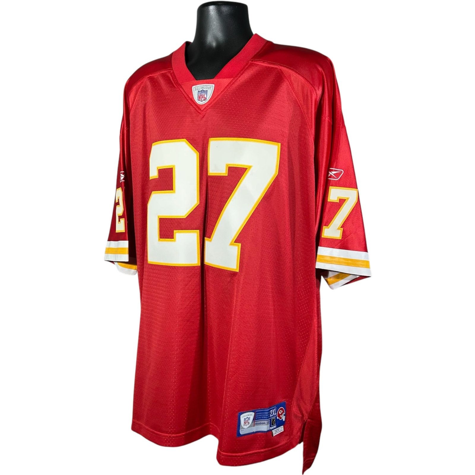 Reebok Vintage NWT Kansas City Chiefs L.Johnson #27 Jersey Mens XXL Size US XXL / EU 58 / 5 - 4 Thumbnail