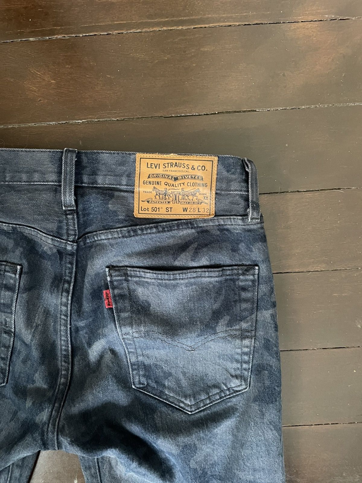 Levi's Levi’s Fresh Leaves Justin Timberlake Camo Jeans Size US 28 / EU 44 - 4 Thumbnail