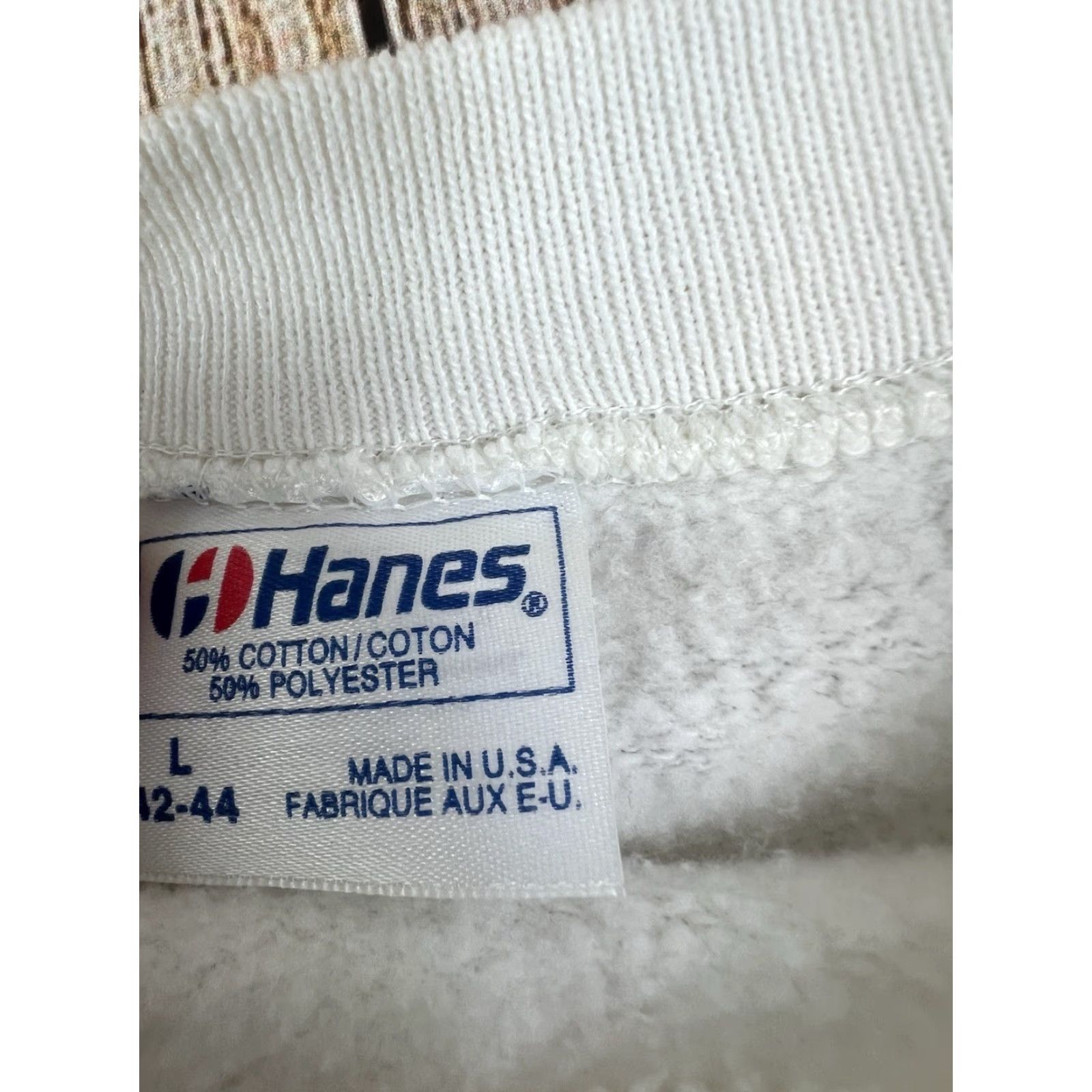 Hanes VINTAGE Hanes Operation Desert Storm Crewneck Sweatshirt White Size Large L Adult Unisex 90s Pullover Crew Neck Storm Pattern Solid Vintage Size US L / EU 52-54 / 3 - 6 Thumbnail
