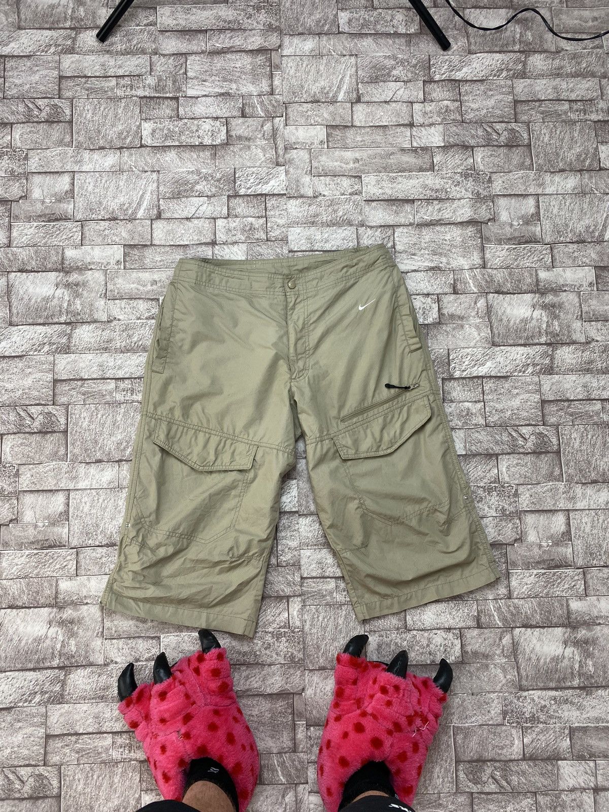 Nike × Vintage Vintage Nike Cargo Y2k Beige ATHLETIC Dept ATHDPT L Size US 36 / EU 52 - 3 Thumbnail