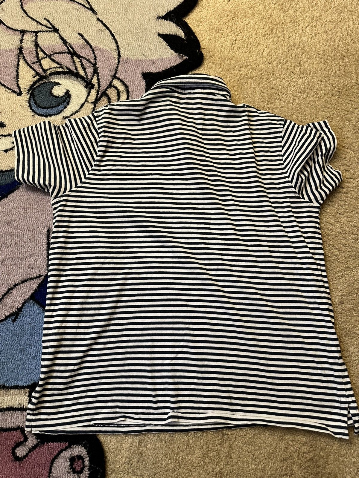 Polo Ralph Lauren White/blue striped polo Size US L / EU 52-54 / 3 - 4 Thumbnail