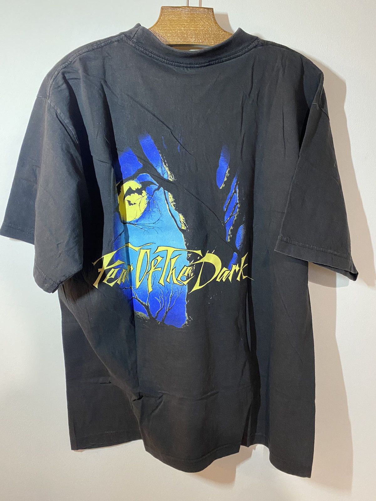 Band Tees × Vintage Vintage early 90s Iron maiden fear of the dark shirt Size US XL / EU 56 / 4 - 5 Thumbnail