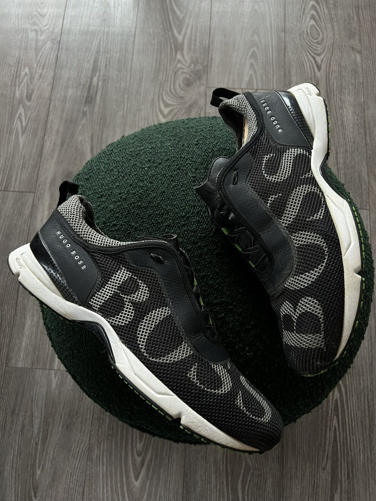 Hugo Boss Vintage Archival Trekking Hugo Boss Vibram Big Logo Shoes Grailed
