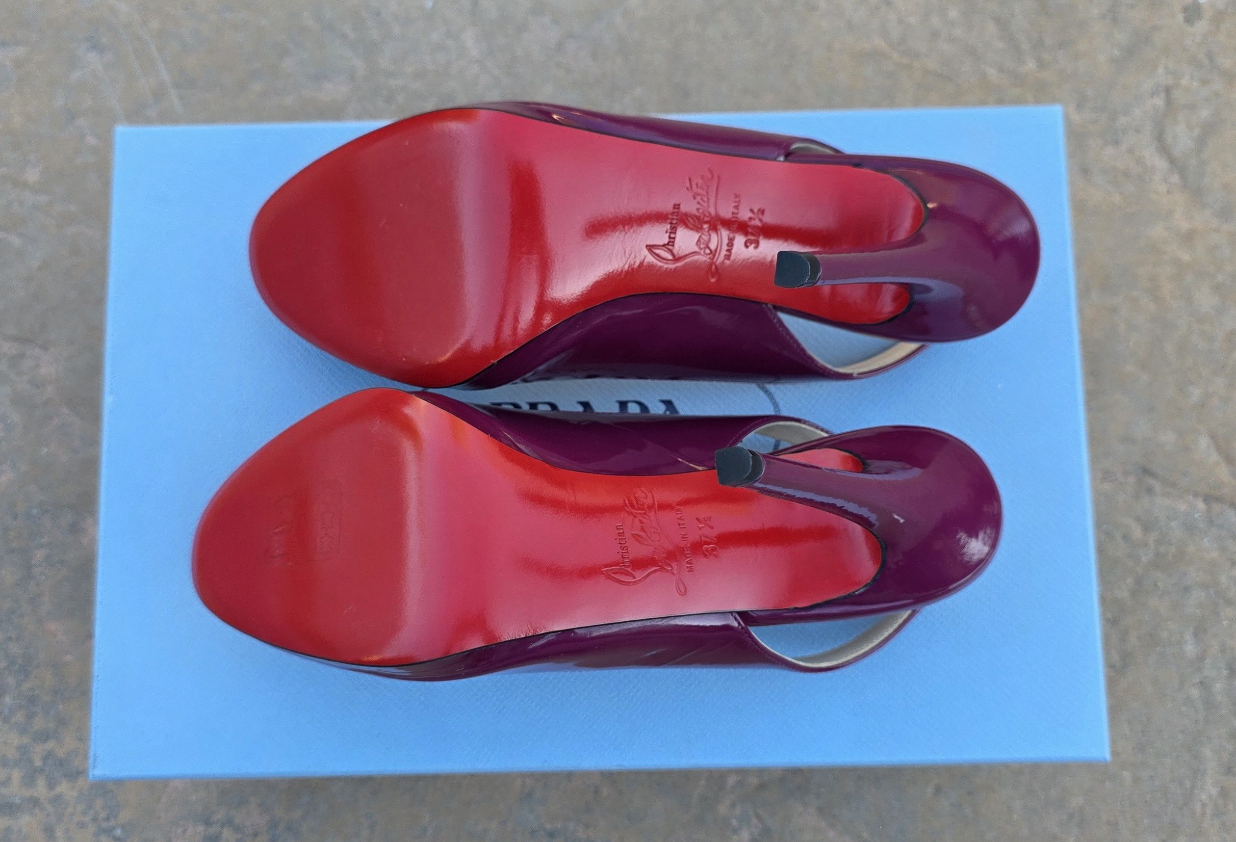 Christian Louboutin Christian Louboutin Horatio Sling Heel Magenta EU 37.5 Size US 7.5 / IT 37.5 - 5 Thumbnail