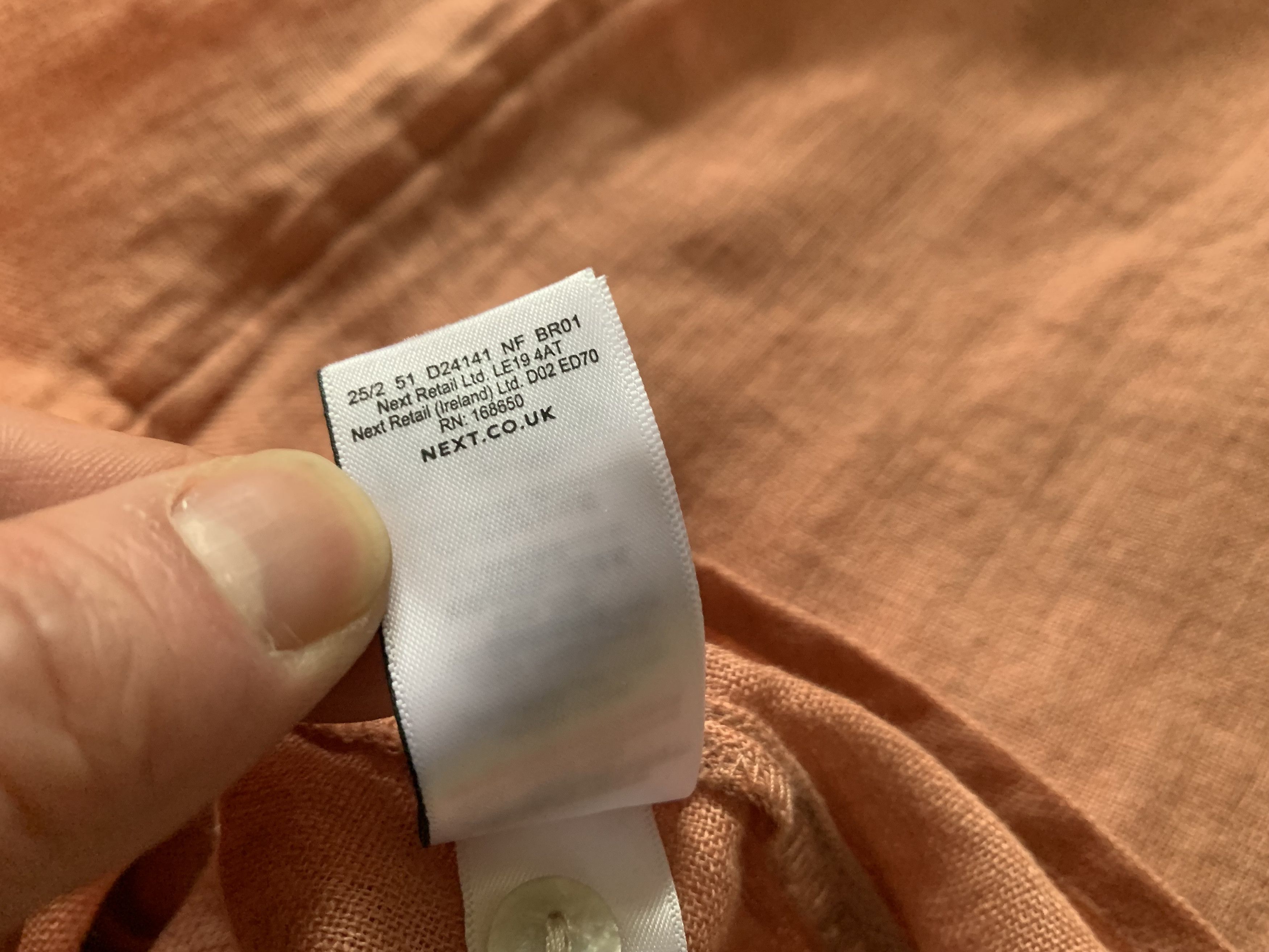 NEXT Men`s Next Linen Shirt Size US L / EU 52-54 / 3 - 10 Thumbnail