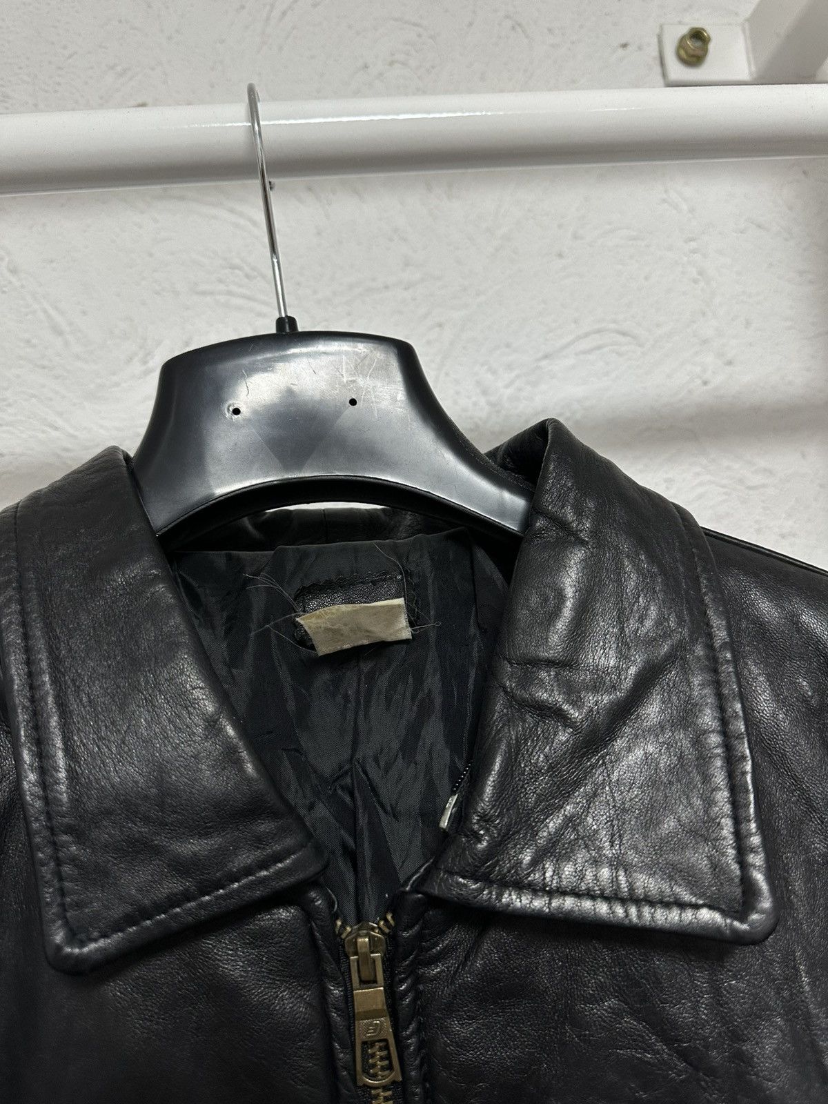Vintage Fly Black Genuine Leather Bomber Jacket Size S Size US S / EU 44-46 / 1 - 3 Thumbnail