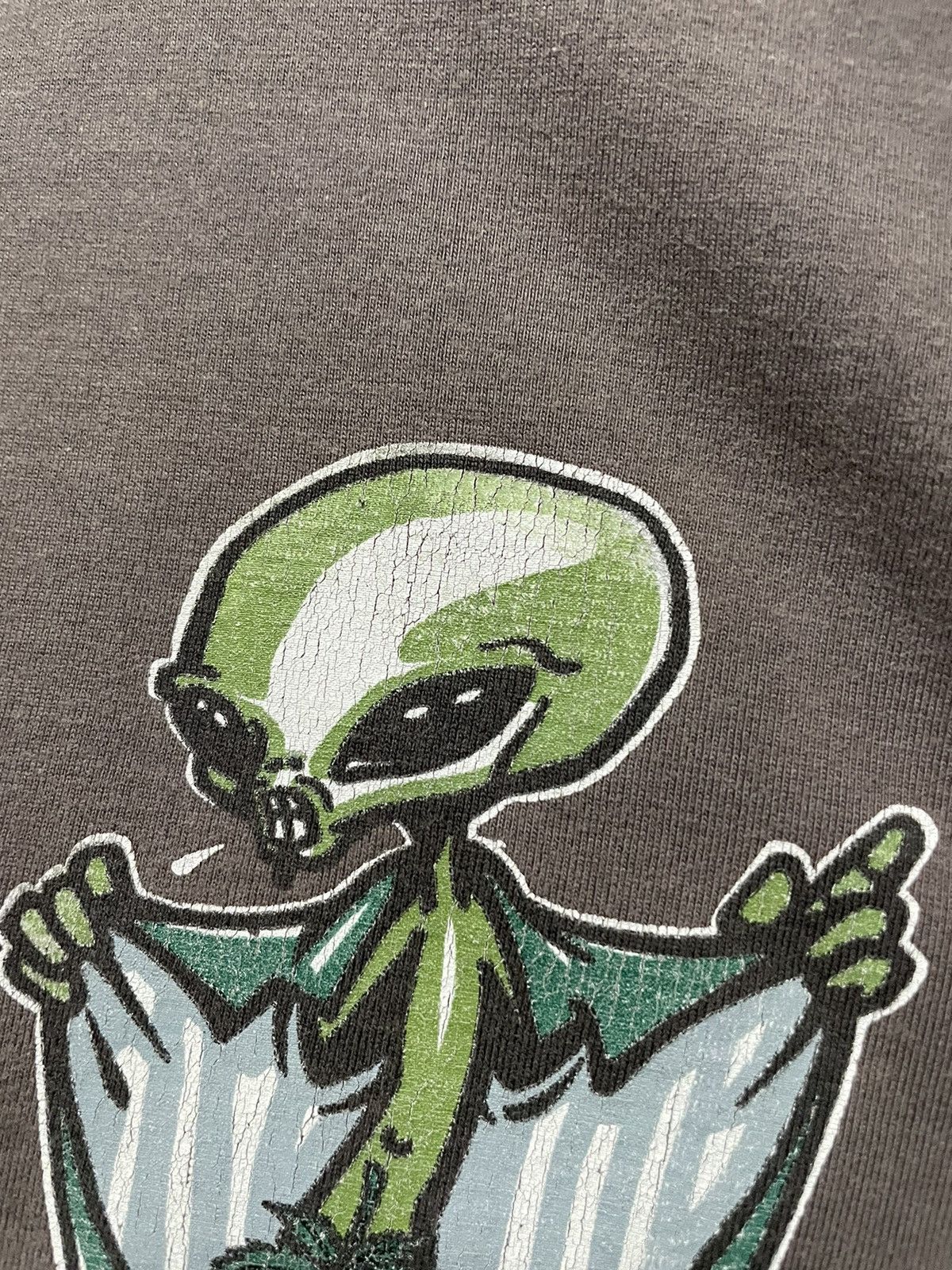 Hook-Ups × Vintage Vintage 90s Alien Ganja Marijuana Strip Tee Skate Cartoon Size US XL / EU 56 / 4 - 6 Thumbnail