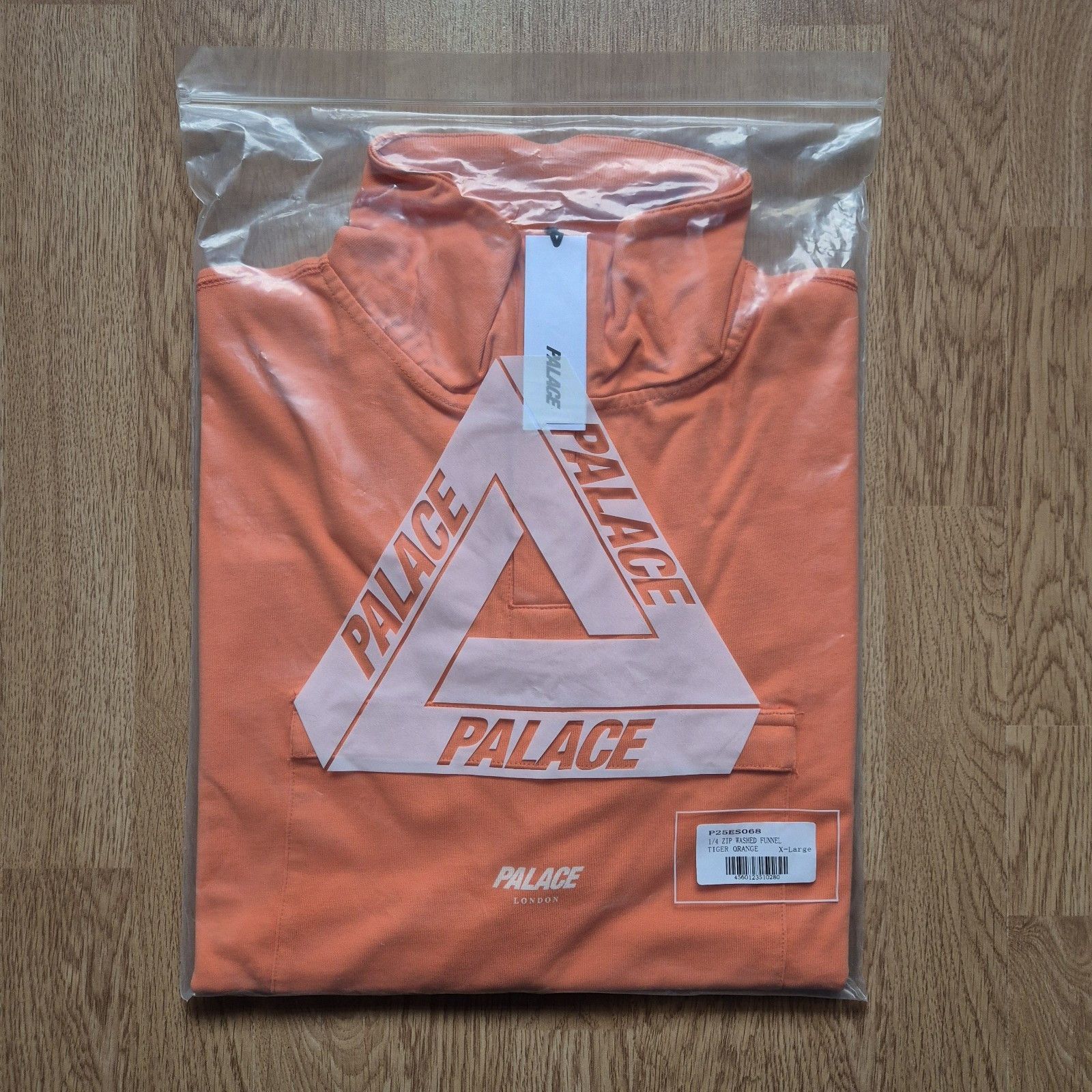 Palace Palace Quarter Zip Washed Funnel Tiger Orange XL NewFW23 Size US XL / EU 56 / 4 - 6 Thumbnail
