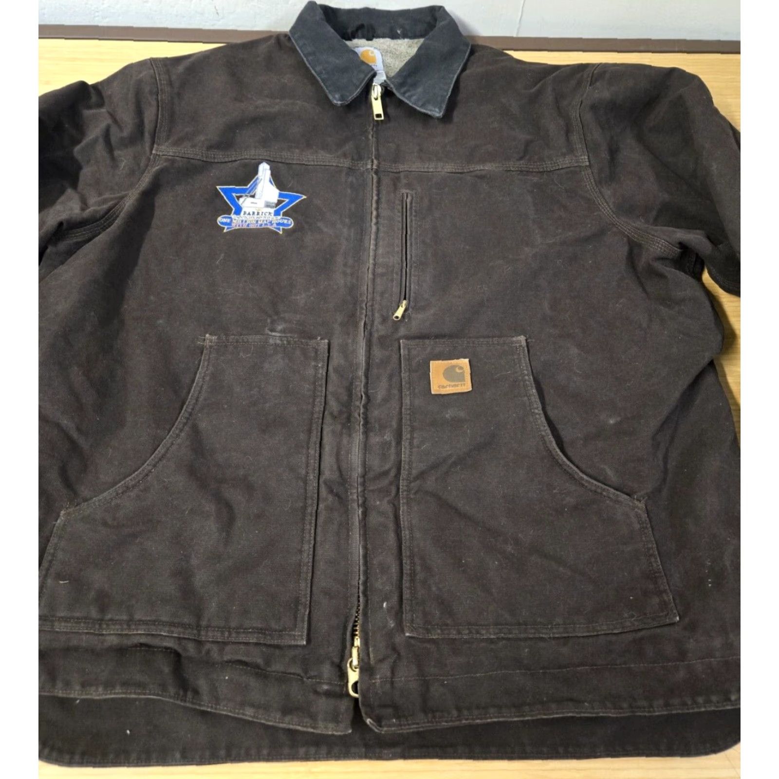 Carhartt Carhartt C61 DKB Barn Jacket Dark Brown Sherpa Coat 2XL Mens Size US XXL / EU 58 / 5 - 3 Thumbnail