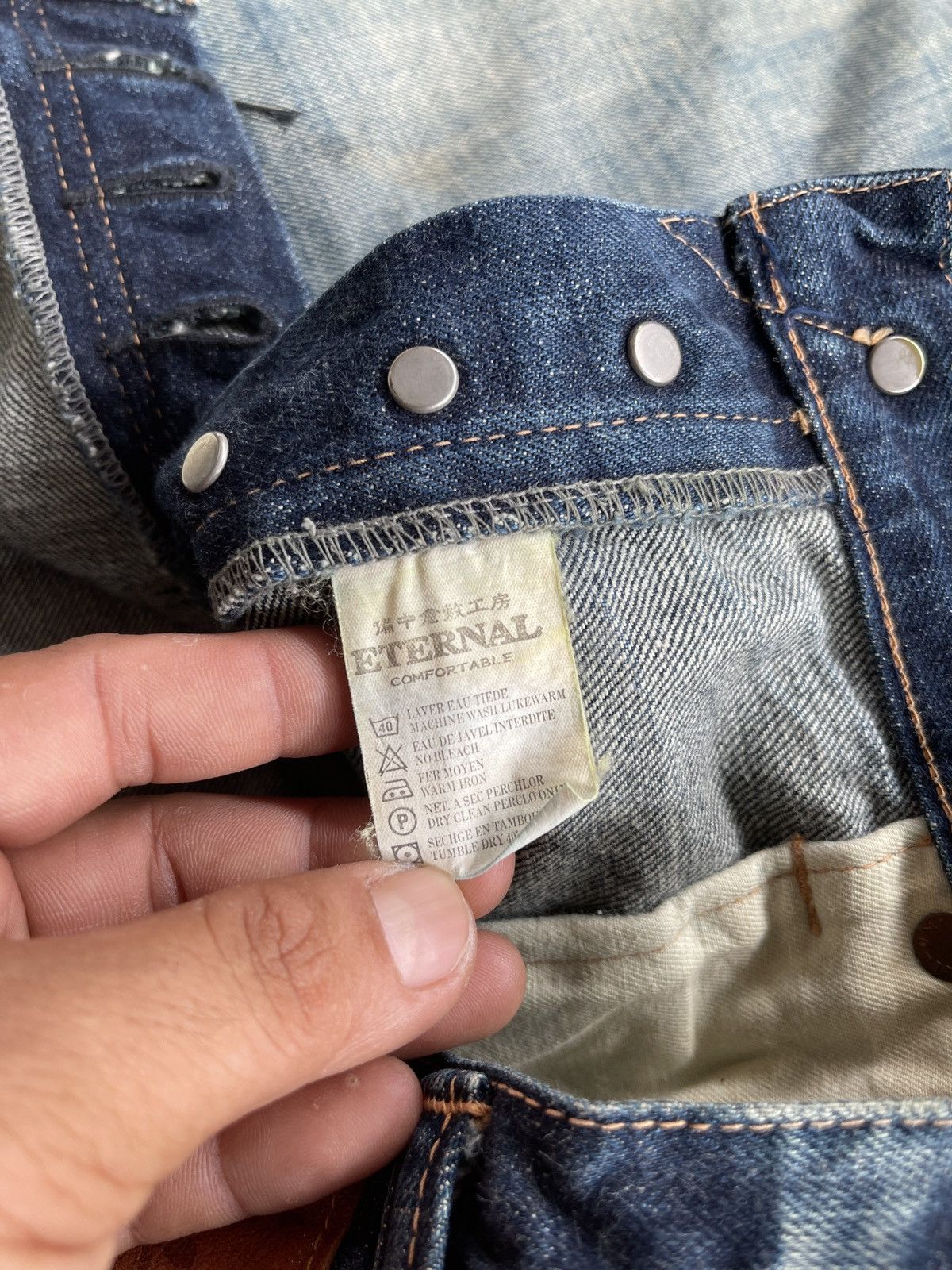 Eternal Last Drop🔥Rare🔥Vintage ETERNAL JAPAN Selvedge Denim Jeans Size US 31 - 16 Thumbnail