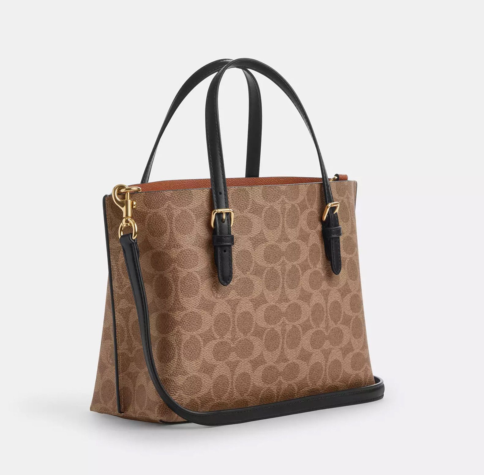Coach Mollie Tote Bag 25 In Signature Canvas CV965 Size ONE SIZE - 4 Thumbnail