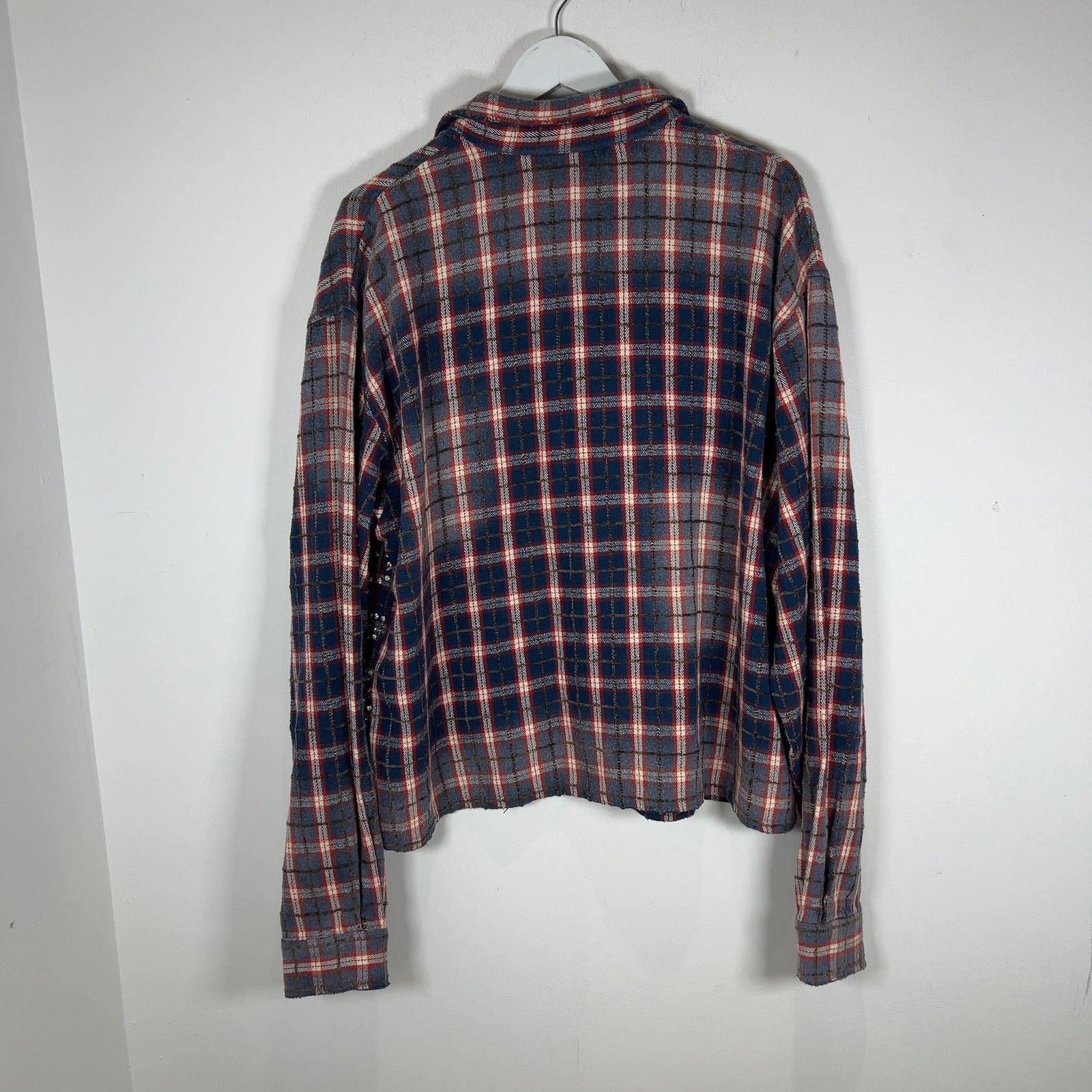 Vale Vale Crystalized Button-Up Flannel Shirt Size US XL / EU 56 / 4 - 6 Thumbnail