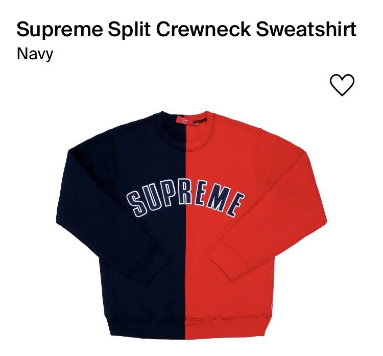 Supreme split outlet crewneck