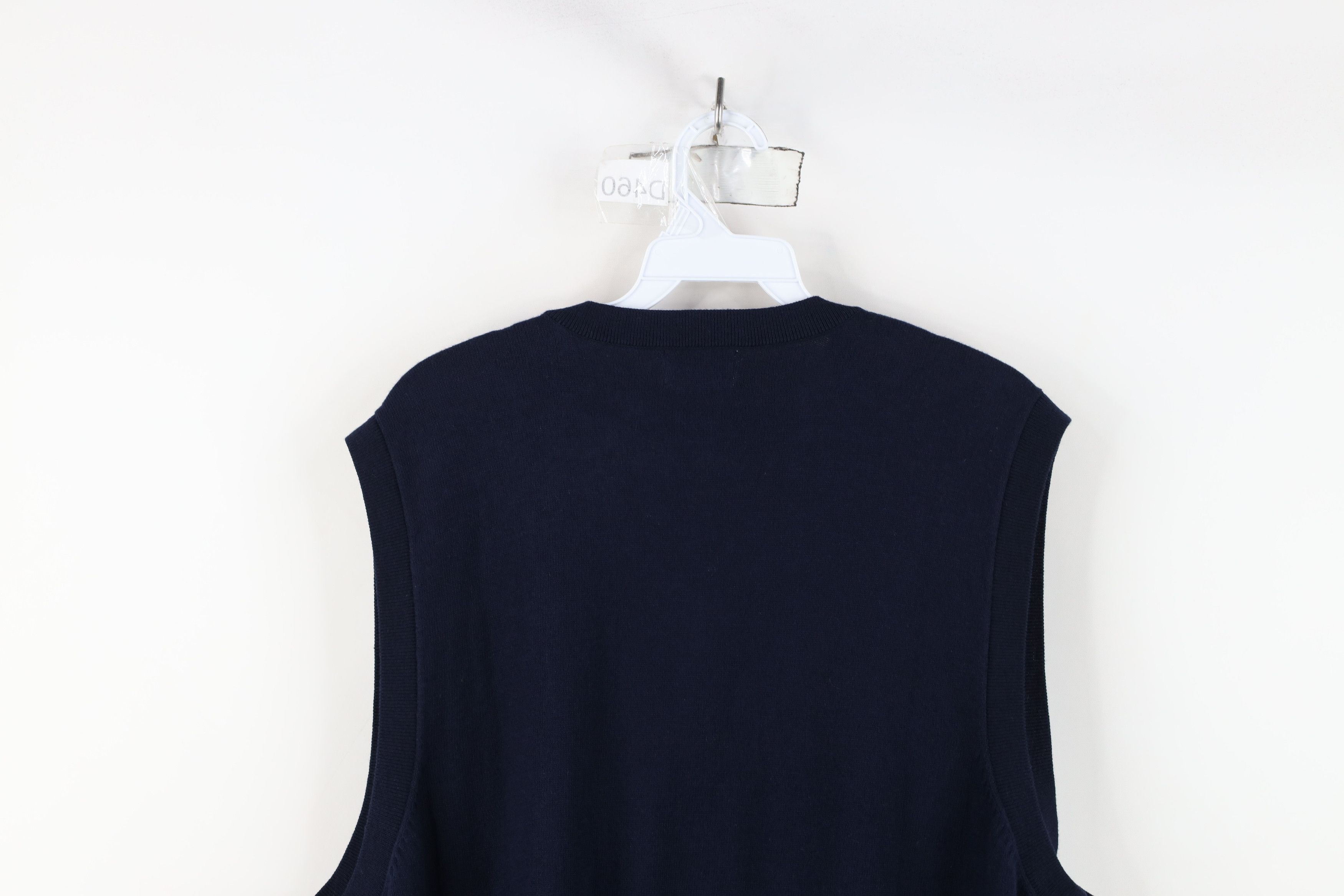 L.L. Bean × Vintage Vintage LL Bean Cashmere Knit V-Neck Sweater Vest Blue Size US XL / EU 56 / 4 - 7 Thumbnail