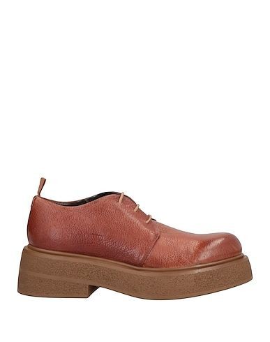 Other 1725.A women's tan brown leather platform laced shoes Size US 9 / IT 39 - 5 Thumbnail