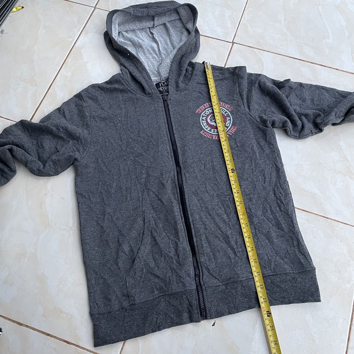If Six Was Nine Flag stone punk skull Hoodie Size US M / EU 48-50 / 2 - 11 Thumbnail