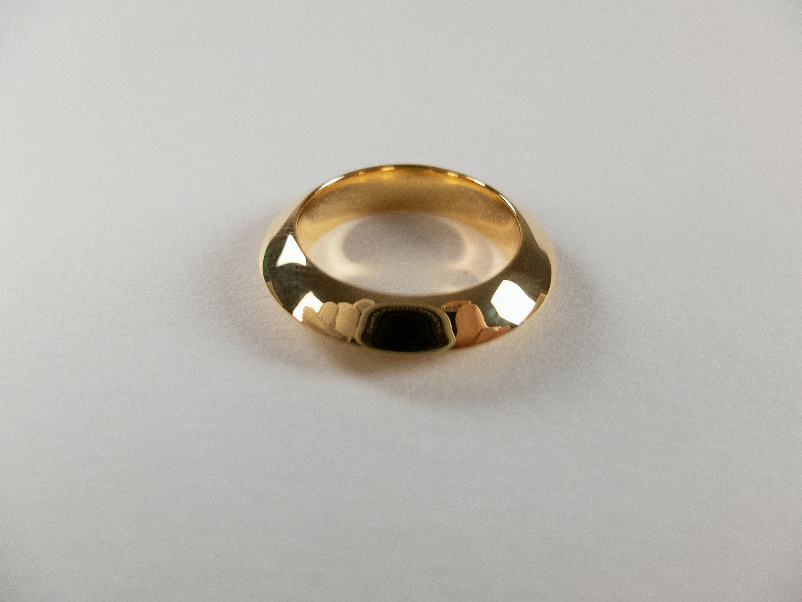 Bottega Veneta BOTTEGA VENETA gold plated Sterling silver round ring 21 q Size ONE SIZE - 3 Thumbnail