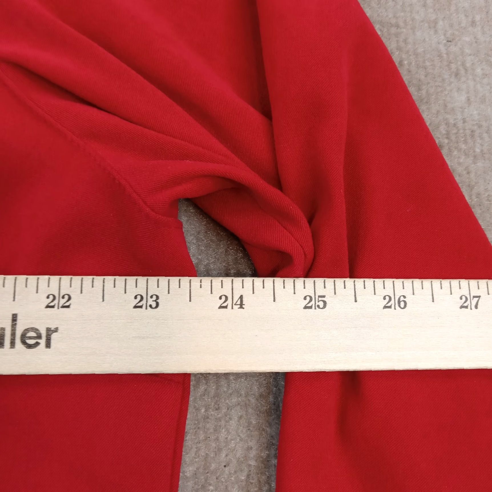Talbots VINTAGE Talbots Women's Red Long Sleeve Button-Up Stretch Shirt 1X Preppy Size XL / US 12-14 / IT 48-50 - 4 Thumbnail