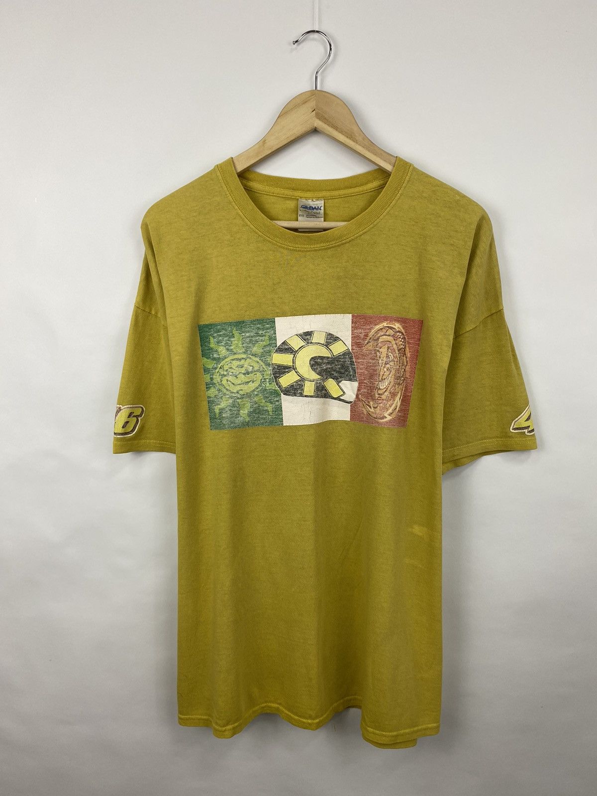 Gildan 🇮🇹 Vintage 90s Valentino Rossi 46 World Champion T-Shirt Rare Size US XXL / EU 58 / 5 - 3 Thumbnail