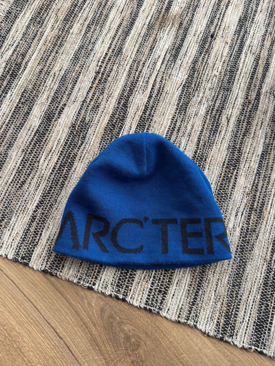 Arc'teryx ARCTERYX BIG LOGO BLUE BEANIE HAT MEN’S Y2K GORPCORE WINTER Size ONE SIZE - 1 Thumbnail
