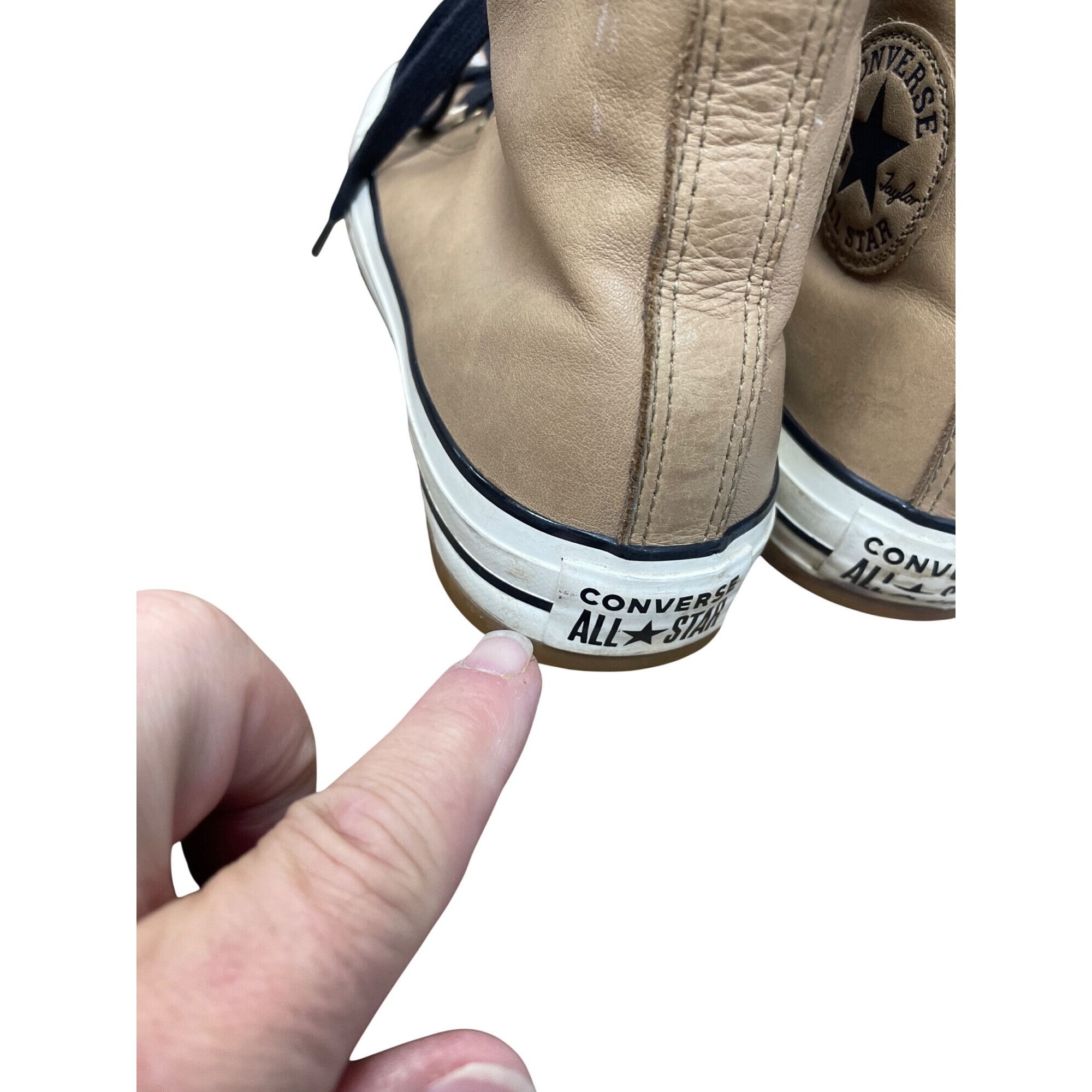 Converse Converese Chuck Taylor unisex M7W9 leather high top lined sn Size US 9 / IT 39 - 11 Thumbnail