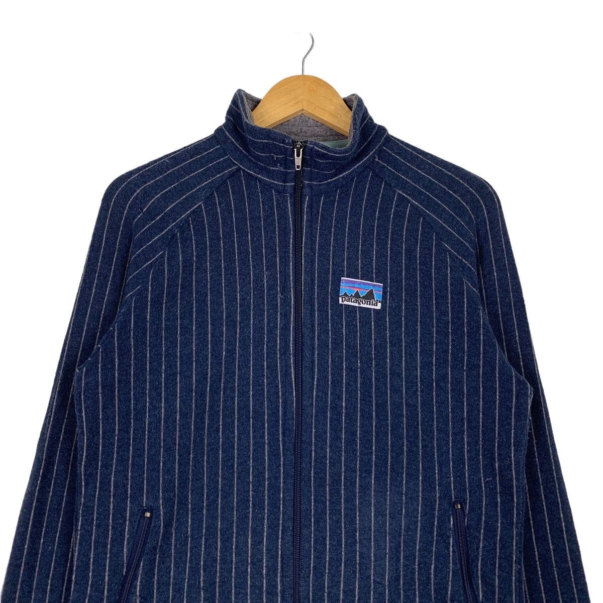 Patagonia PATAGONIA Blue Striped Sweater Jacket #1102-C50 Size US M / EU 48-50 / 2 - 2 Thumbnail